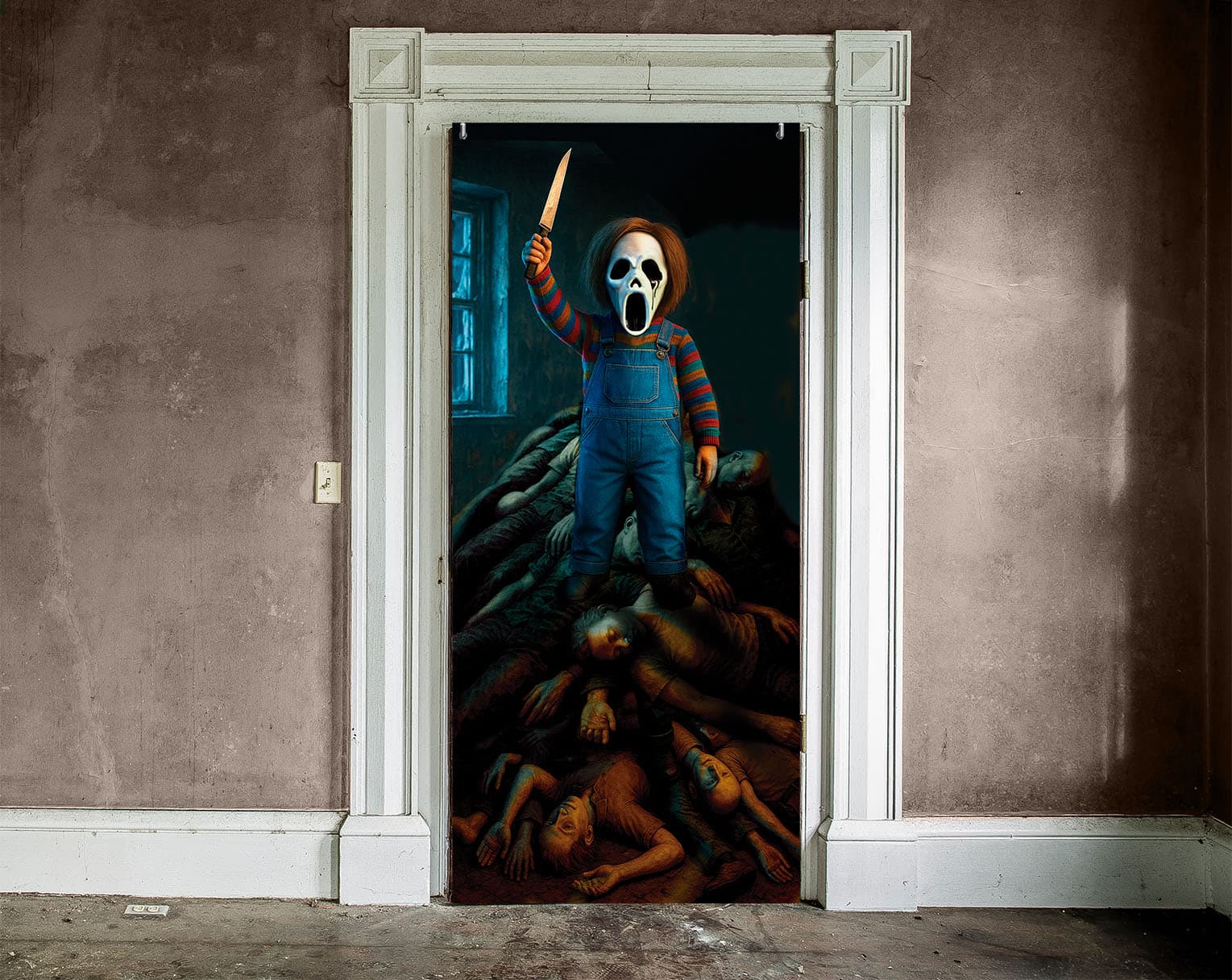 Dørdekoration med barn, 80 × 180 cm