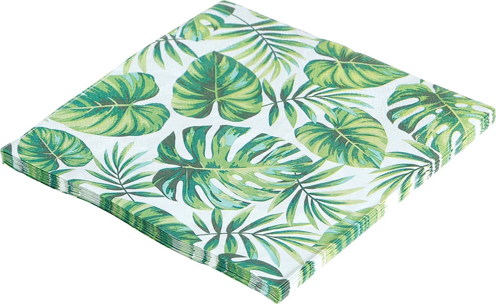 Pose med 20 servietter med blade, 16 × 16 cm