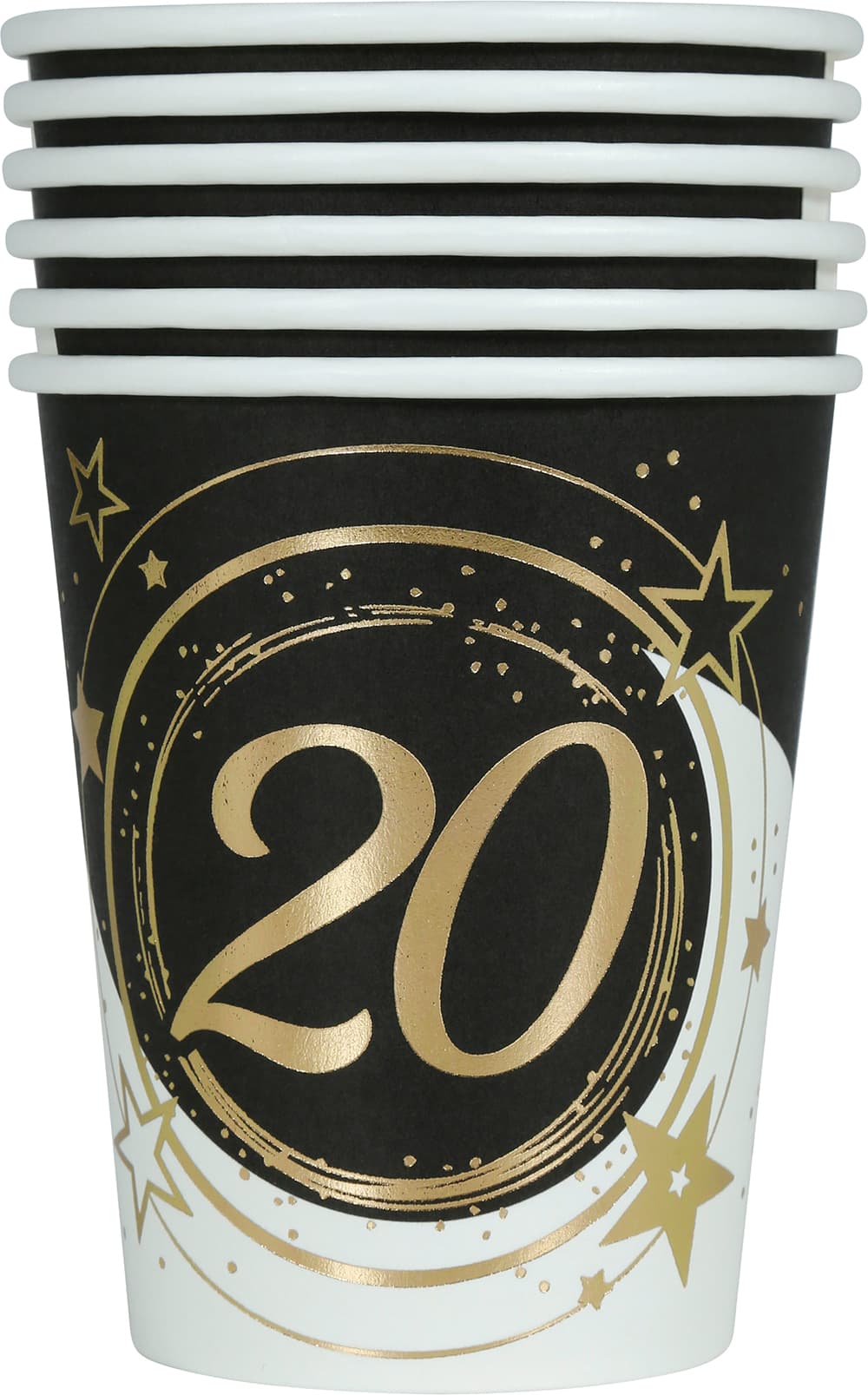 Pose med 6 bægre 20 år, 240 ml, 9 cm