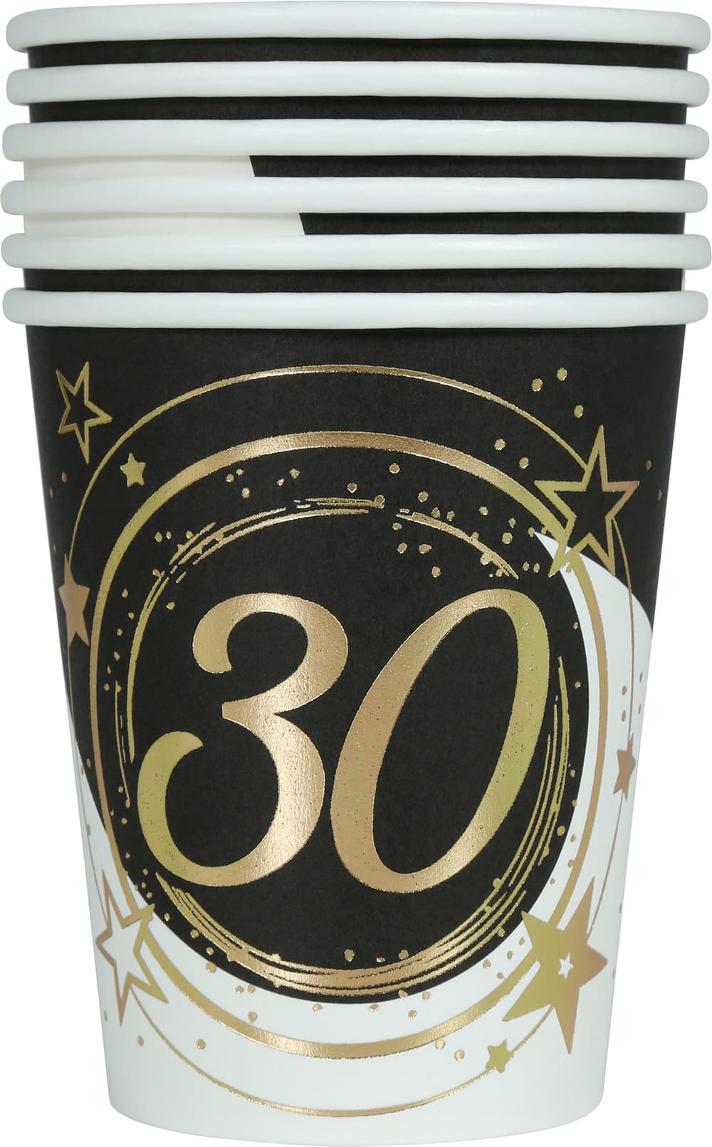 Pose med 6 bægre 30 år, 240 ml, 9 cm