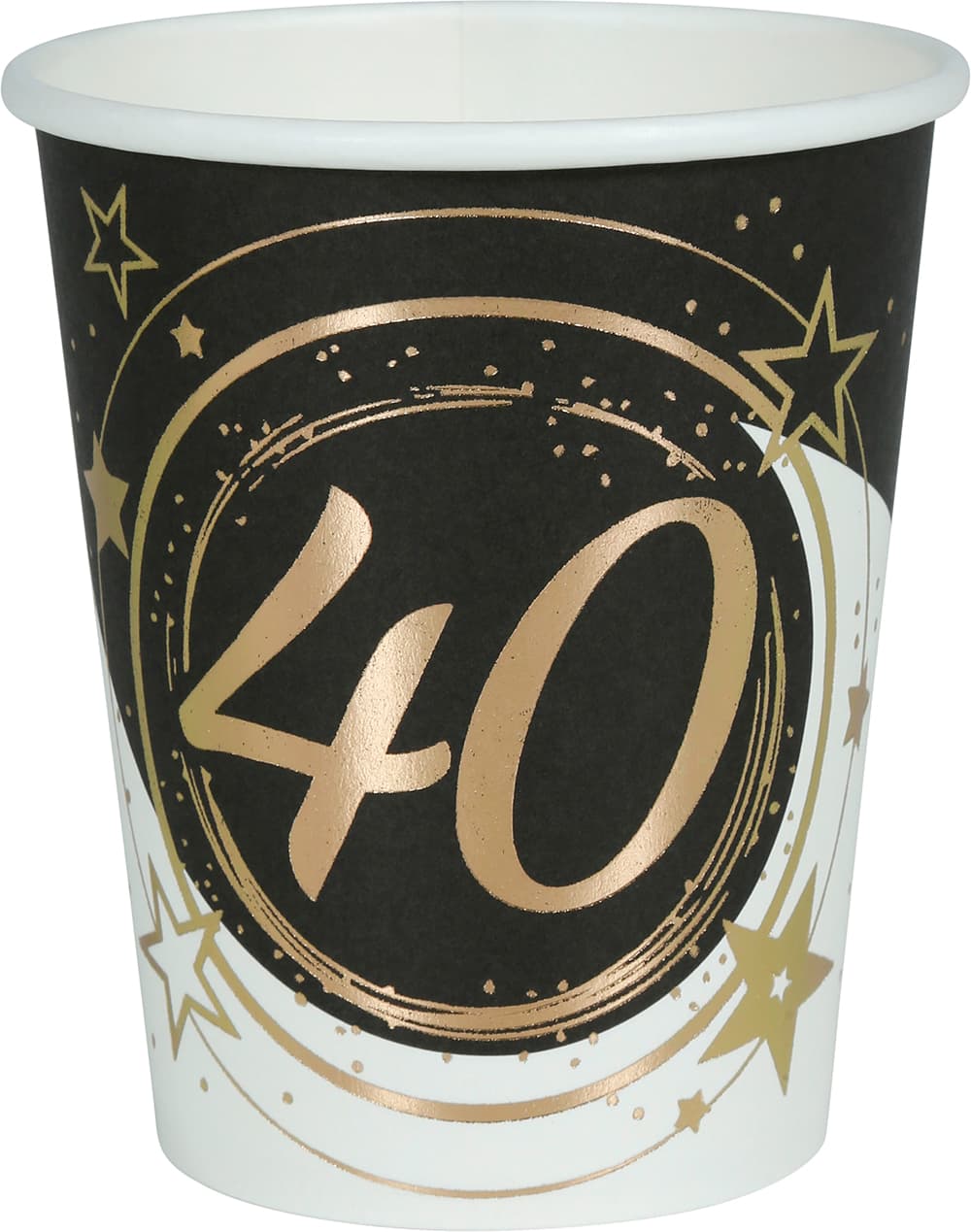 Pose med 6 bægre 40 år, 240 ml, 9 cm