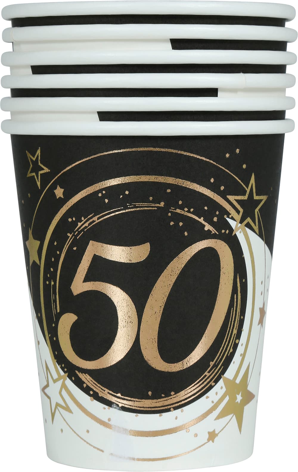 Pose med 6 bægre 50 år, 240 ml, 9 cm