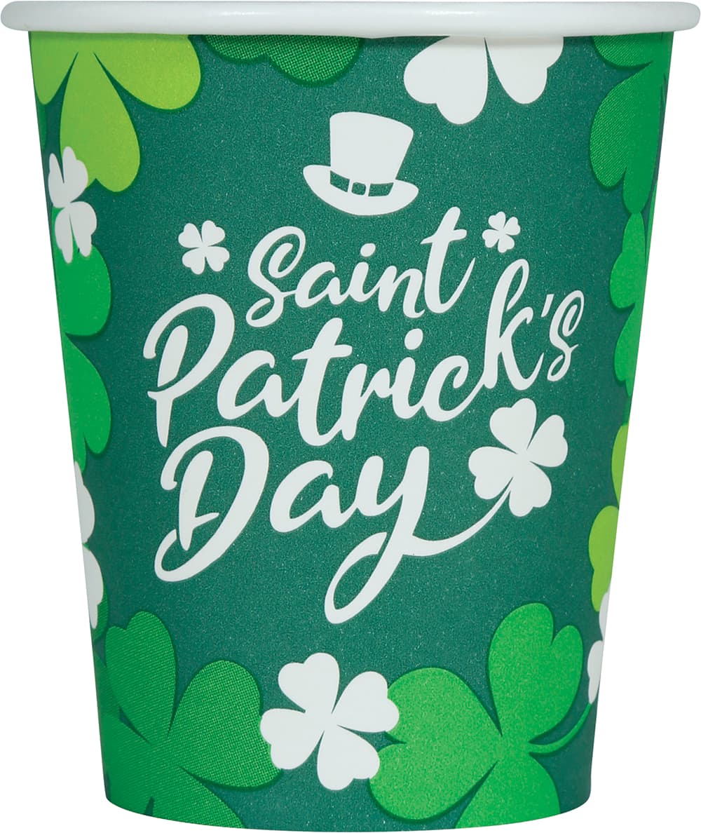Pose med 6 St. Patrick's-bægre, 240 ml, 9 cm