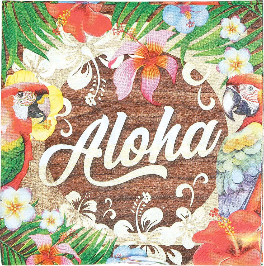 Pose med 20 servietter Aloha Summer, 16 × 16