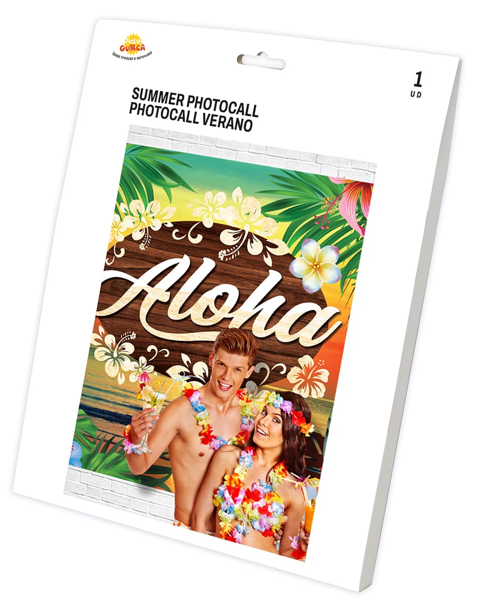 Baggrundsbanner Aloha Summer, 220 × 140 cm