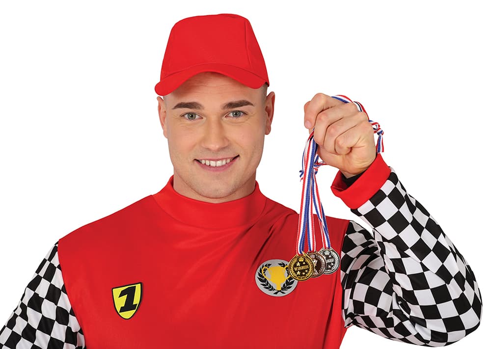 Sæt med 3 medaljer i bronze, sølv og guld 4 cm