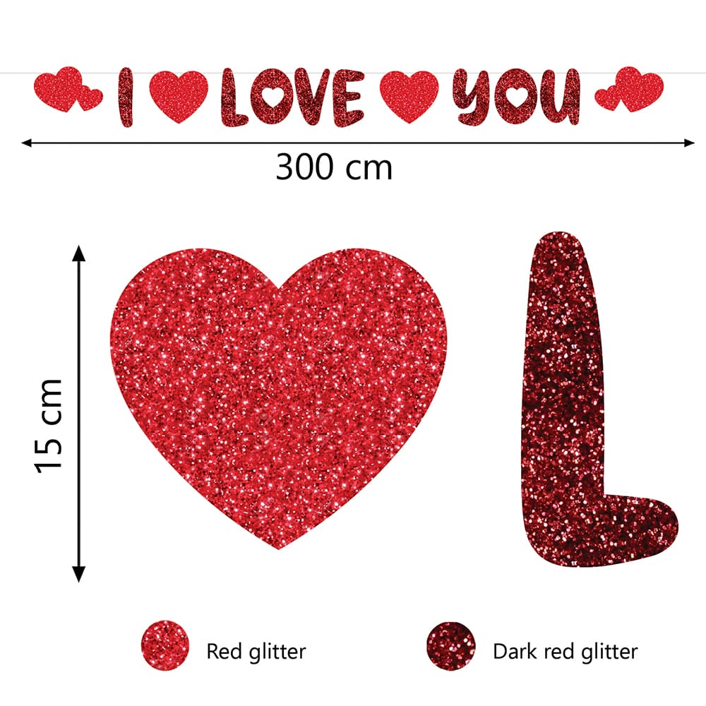 Guirlande "I Love You" 300 cm