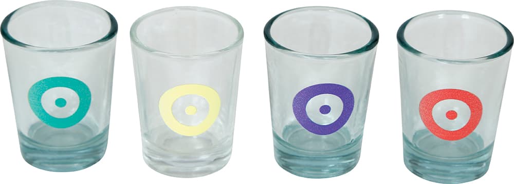 Drikkespil med kaktus-nervespil og 4 shotglas, 12 × 22 cm