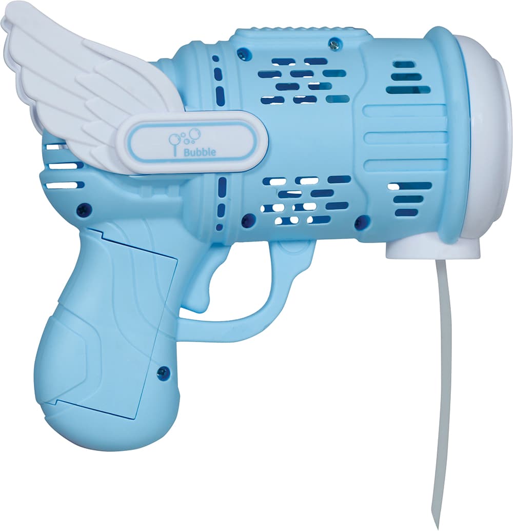Batteridrevet sæbeboblepistol med beholder, 19 cm