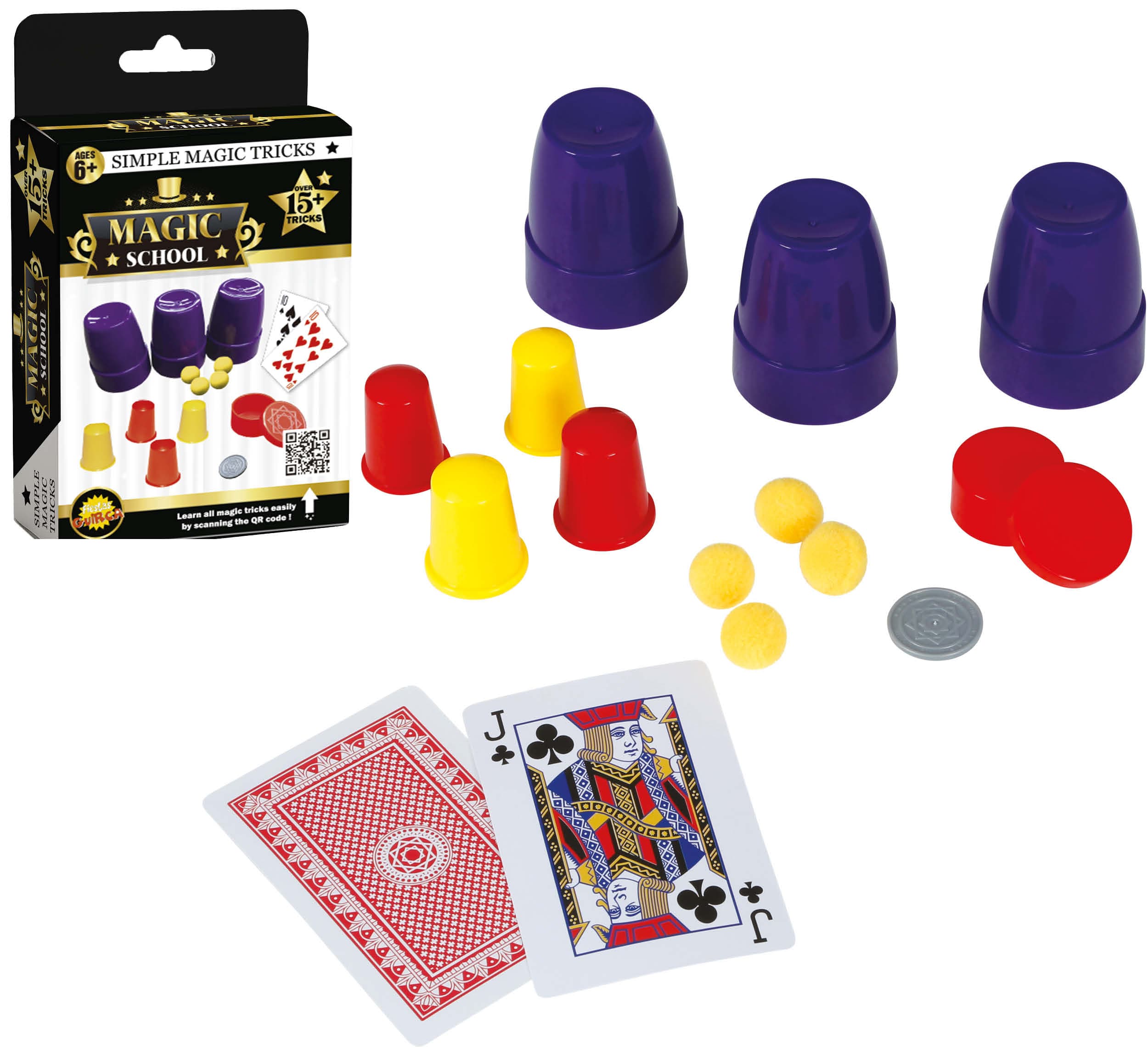 12 pakker med trylletricks til børn, ca. 43,6 cm