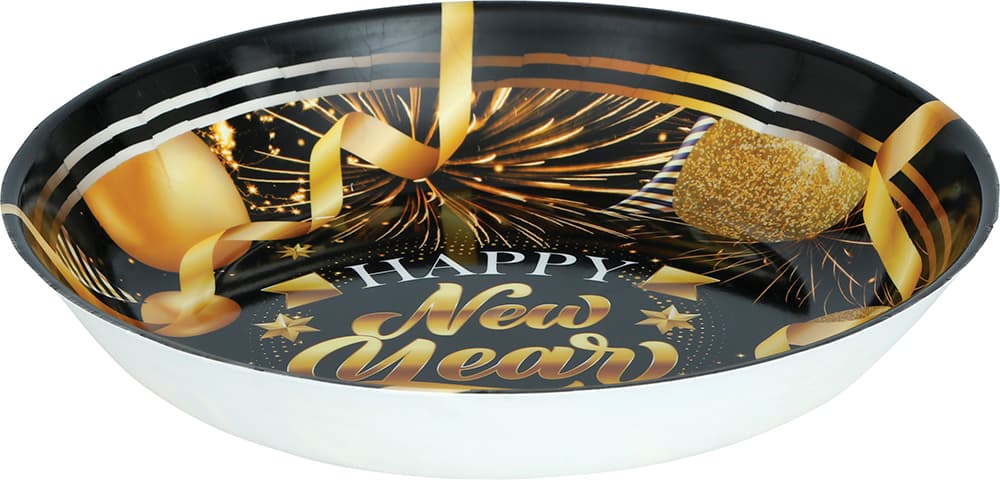 Skål "Happy New Year", 32 cm, plast