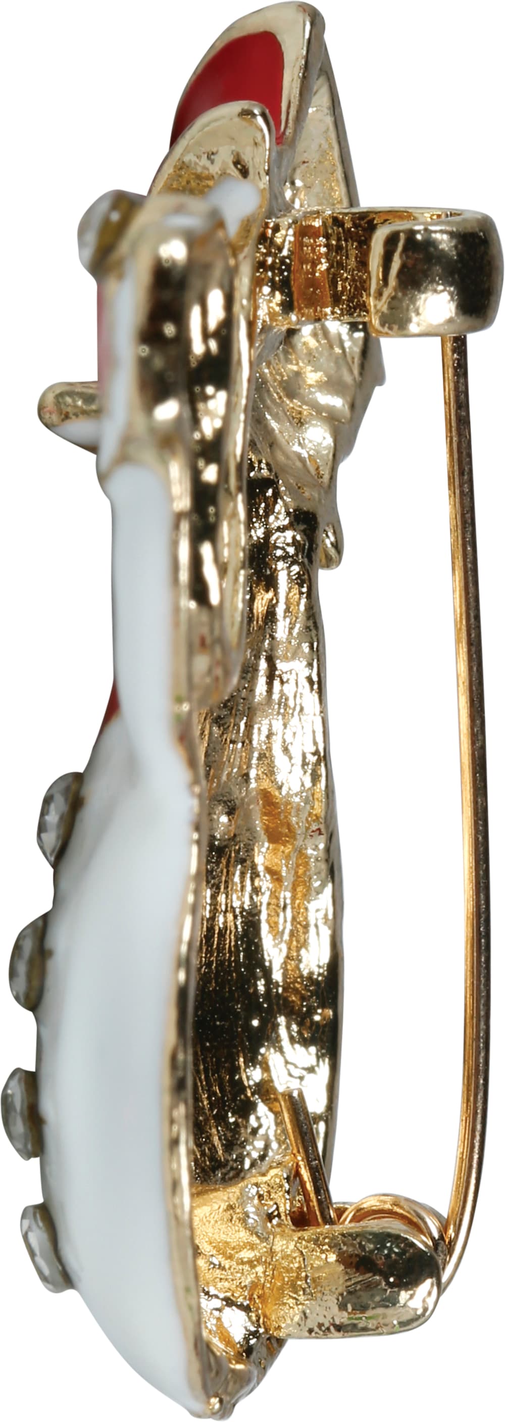 Snemandsbroche, metal, 3,5 cm