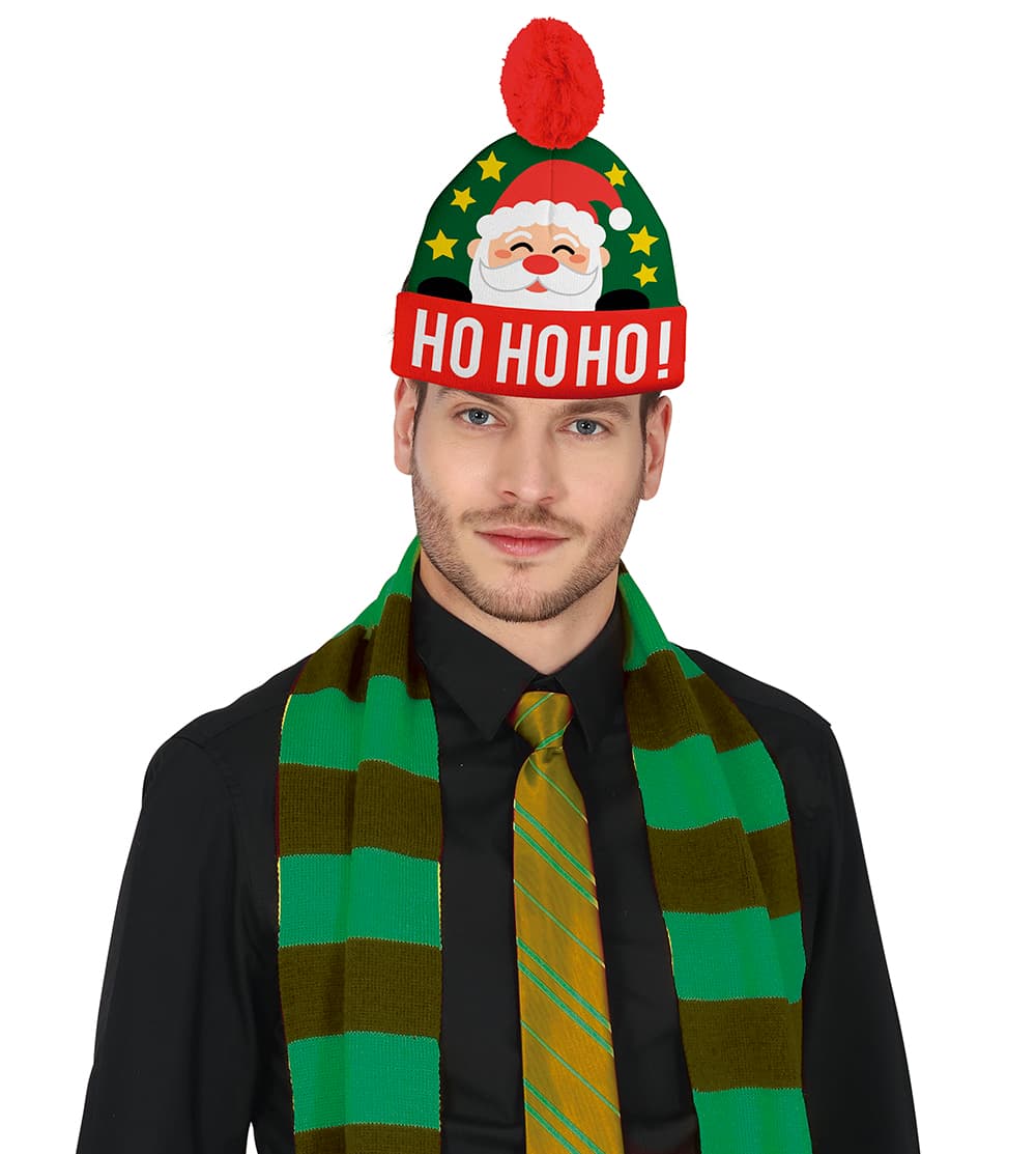 Julehue med uldeffekt, julemand