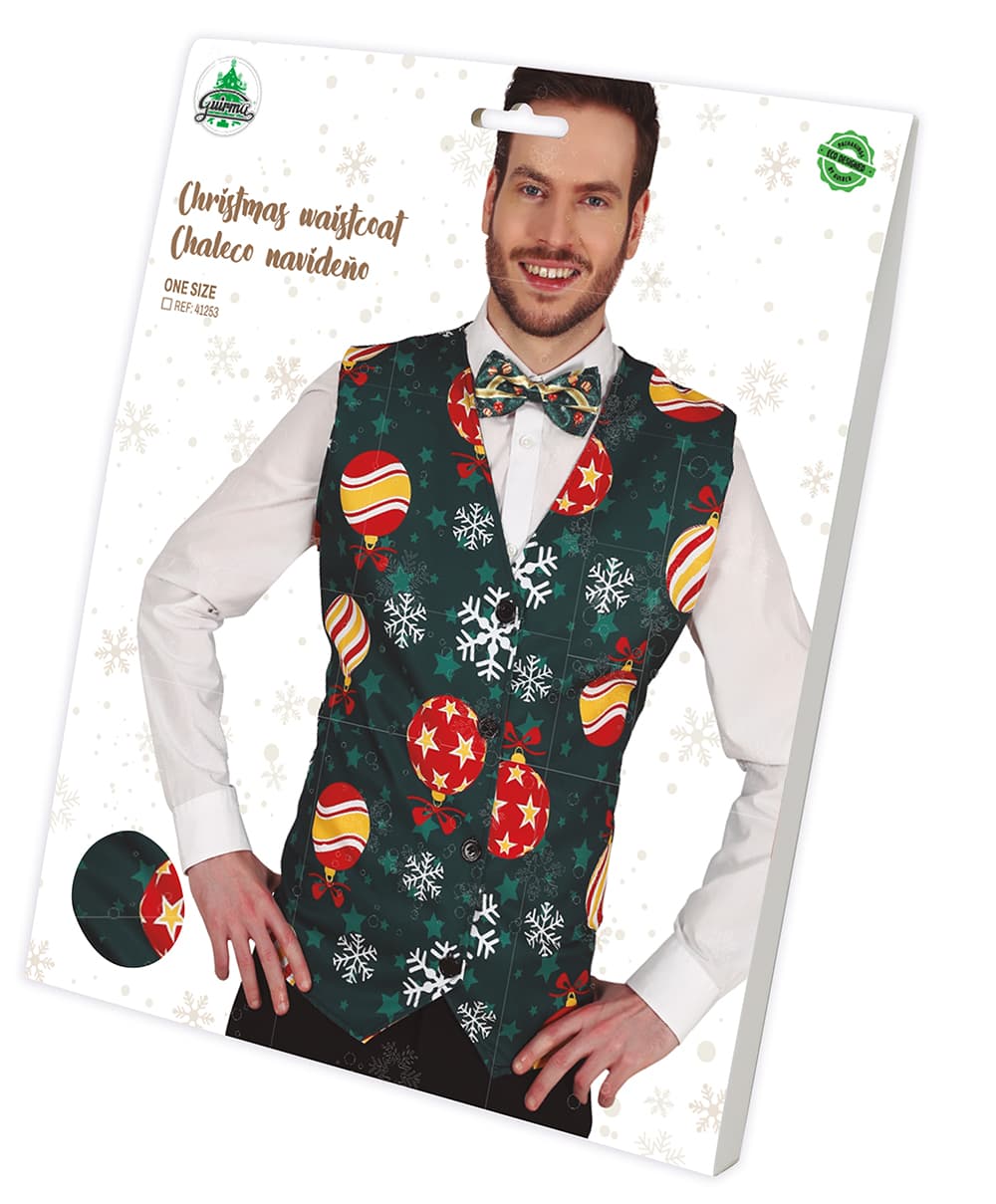 Vest med julepynt til voksne