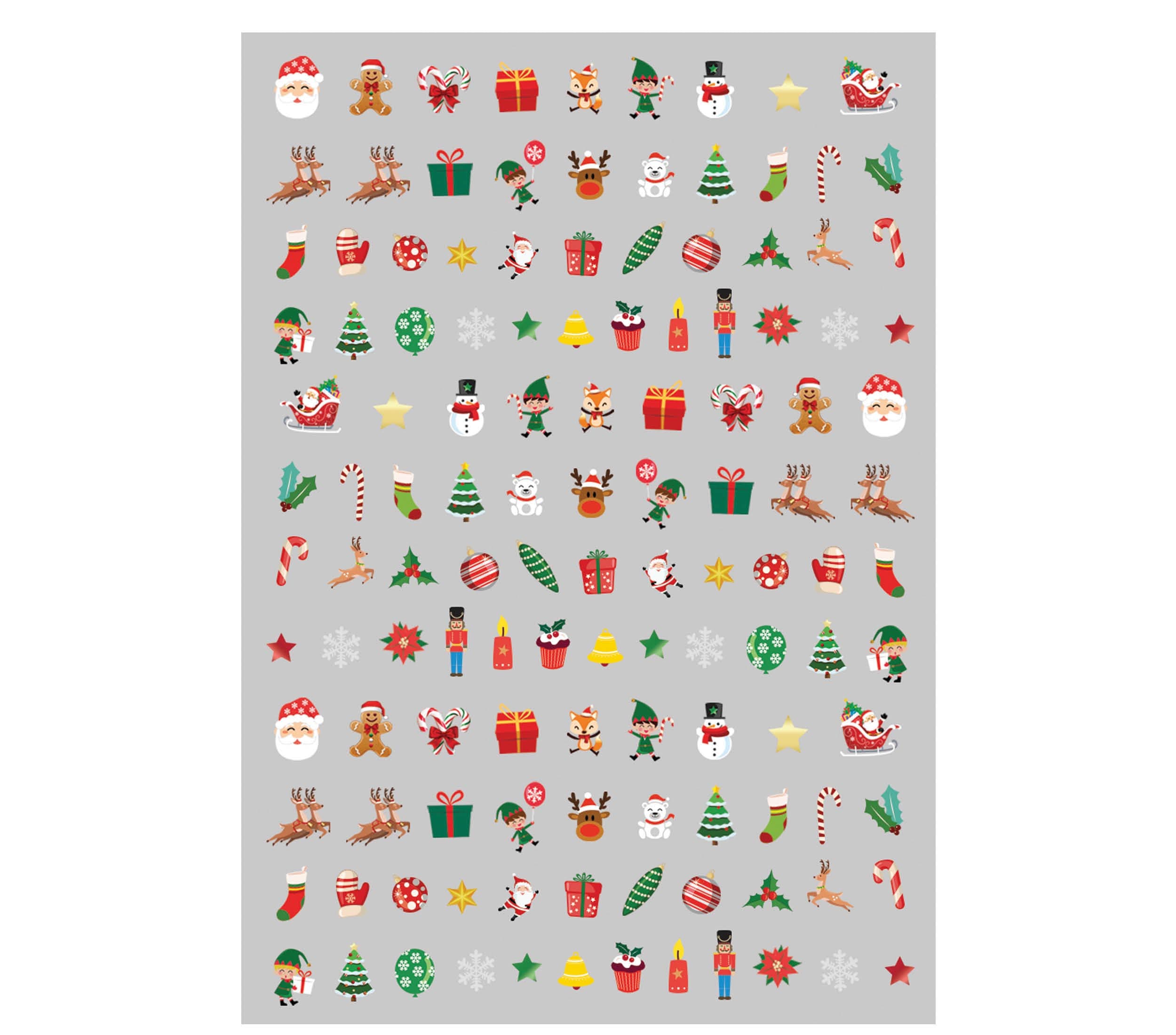 Neglestickers, jul, 10 × 7 cm, model 41284