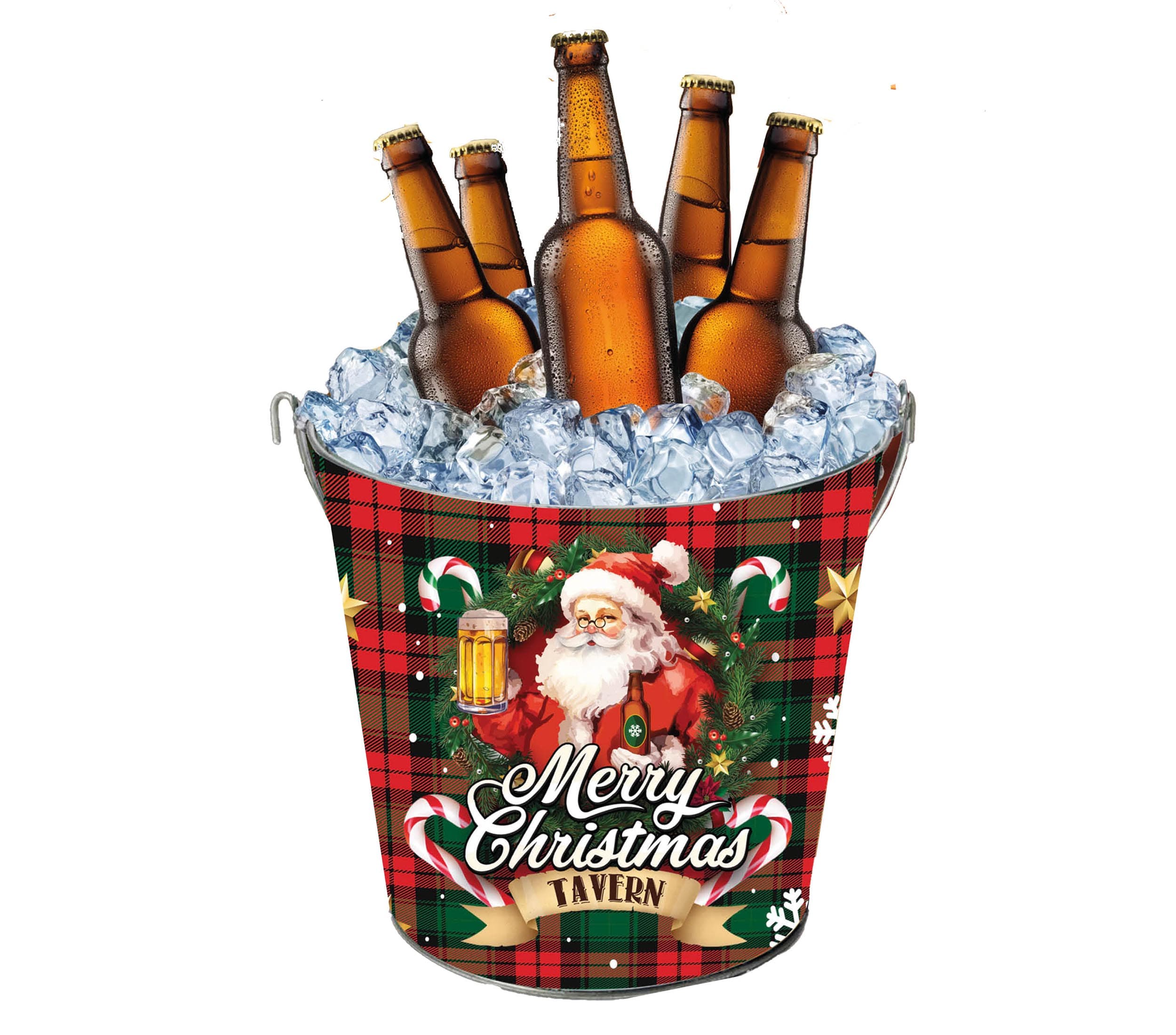 Metalspand "Merry Christmas" 19 × 23 cm