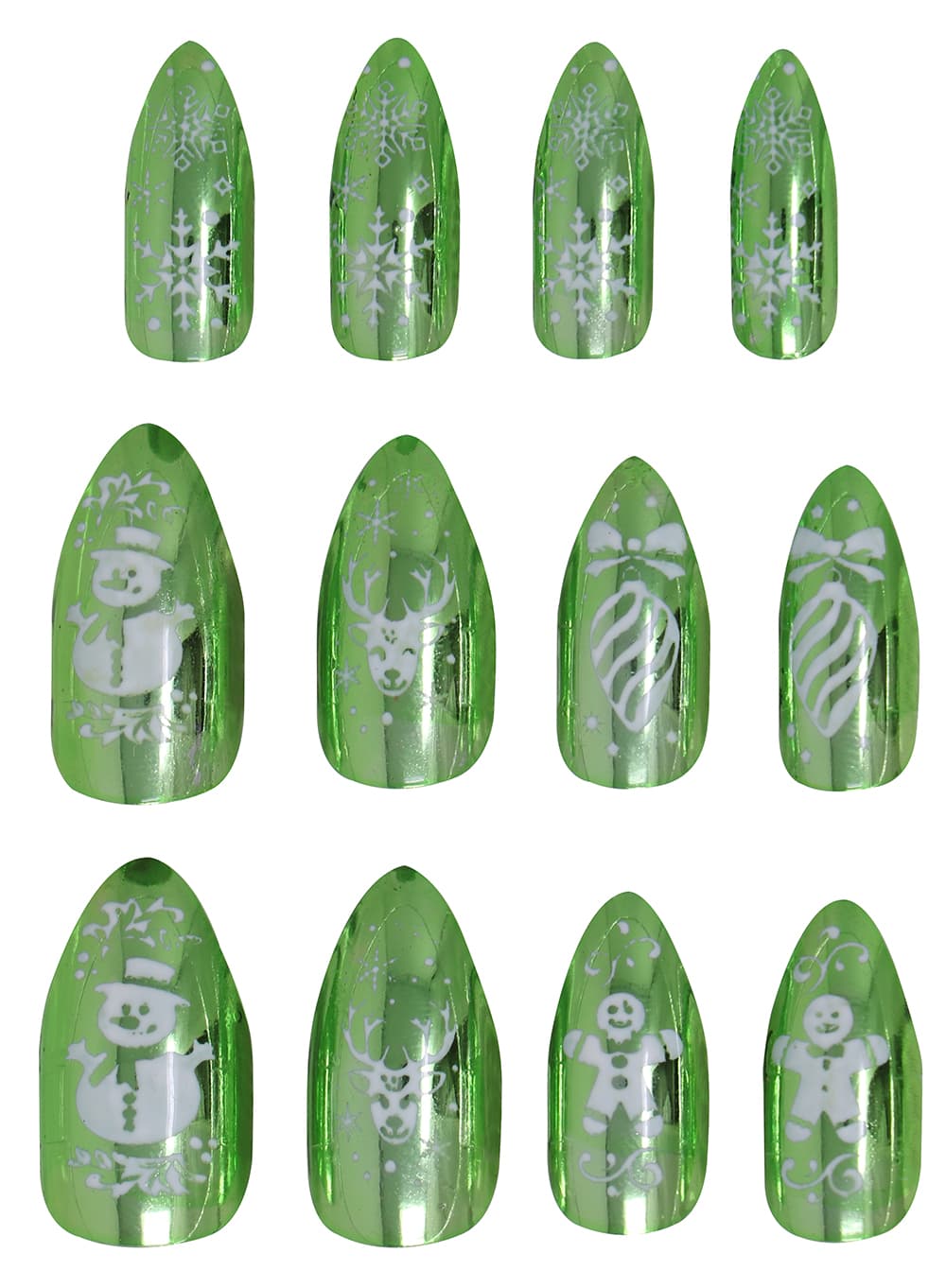 12 julenegle med lim, model 41395