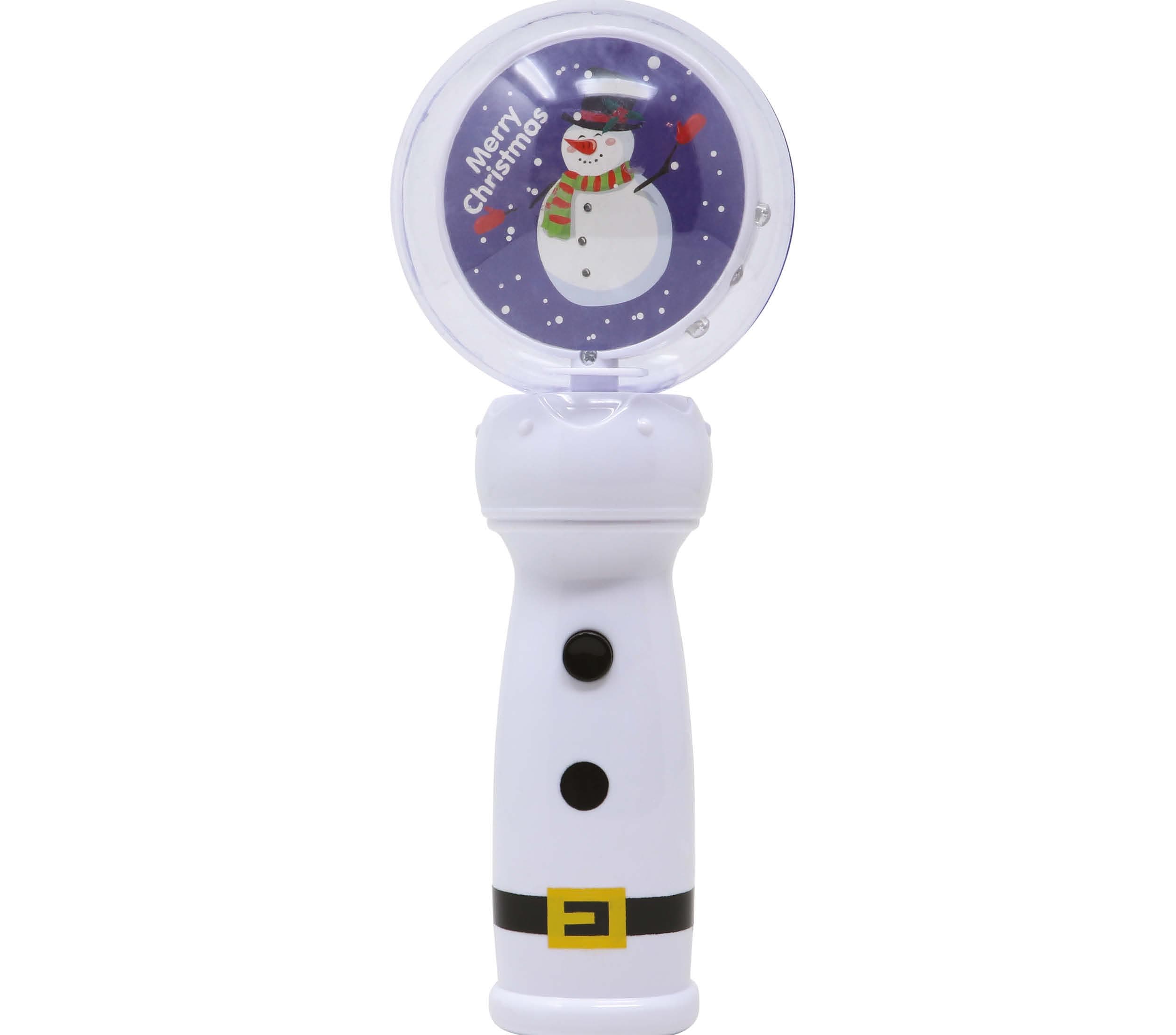 Tryllestav med snemandskugle og LED, 21 cm