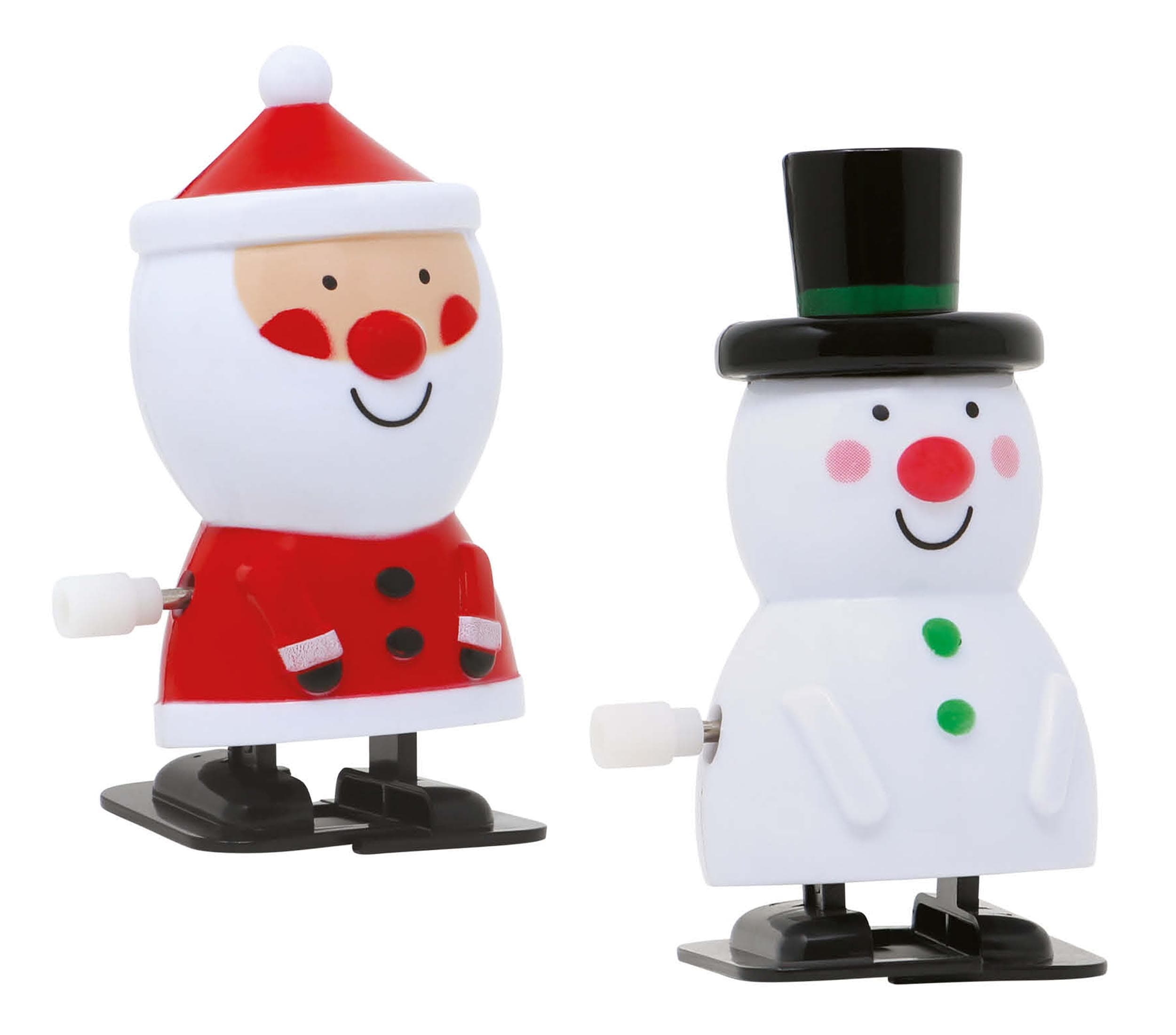 Assorteret gående julefigur, 8 cm
