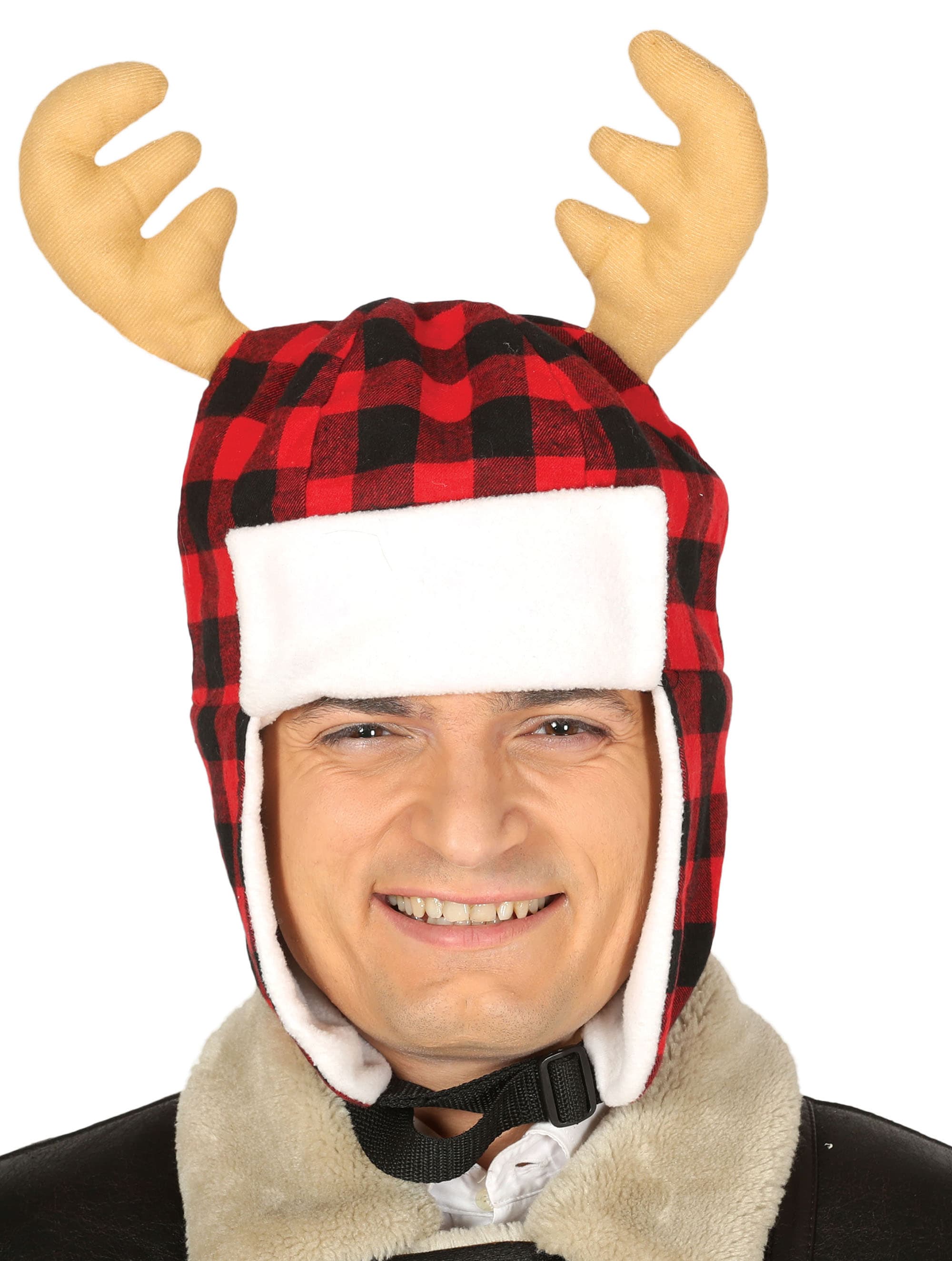 Ternet hat med rensdyrgevir, 45 cm