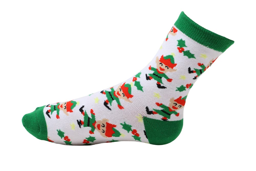 Julesokker med nisser til børn