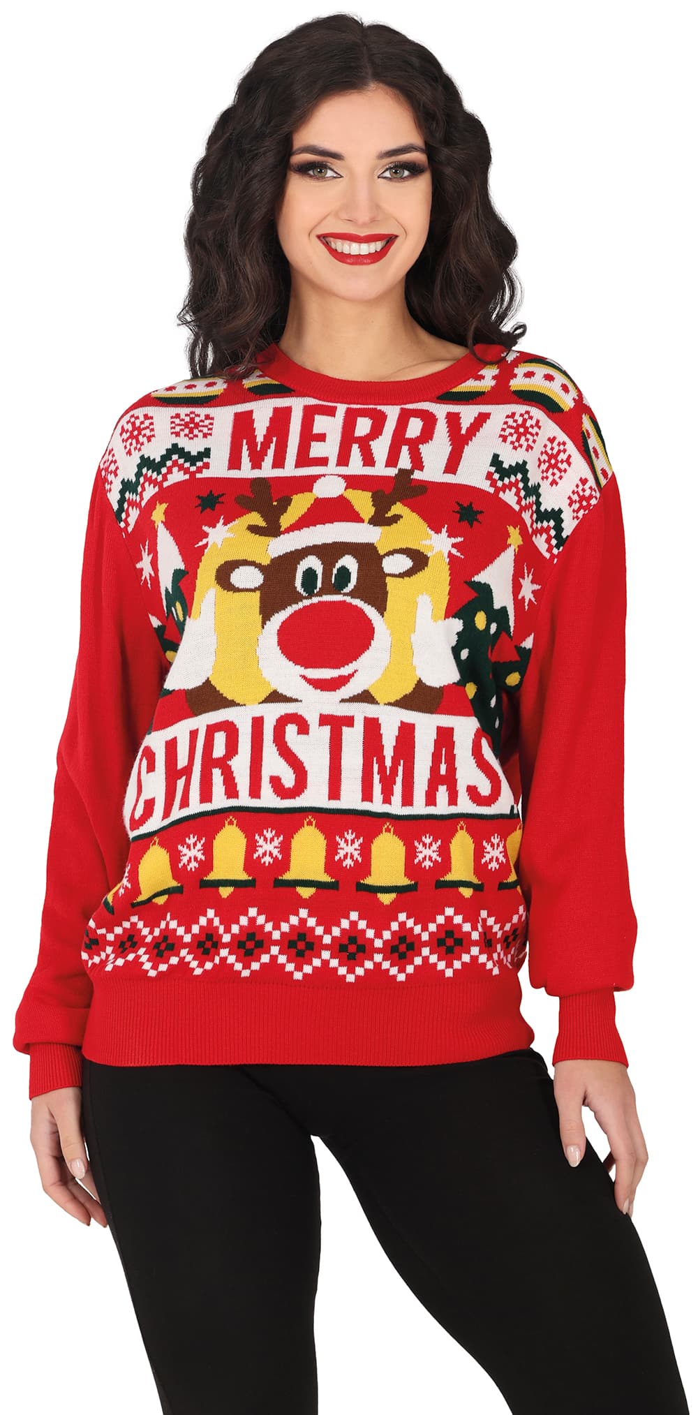Julesweater "Merry Xmas" til damer