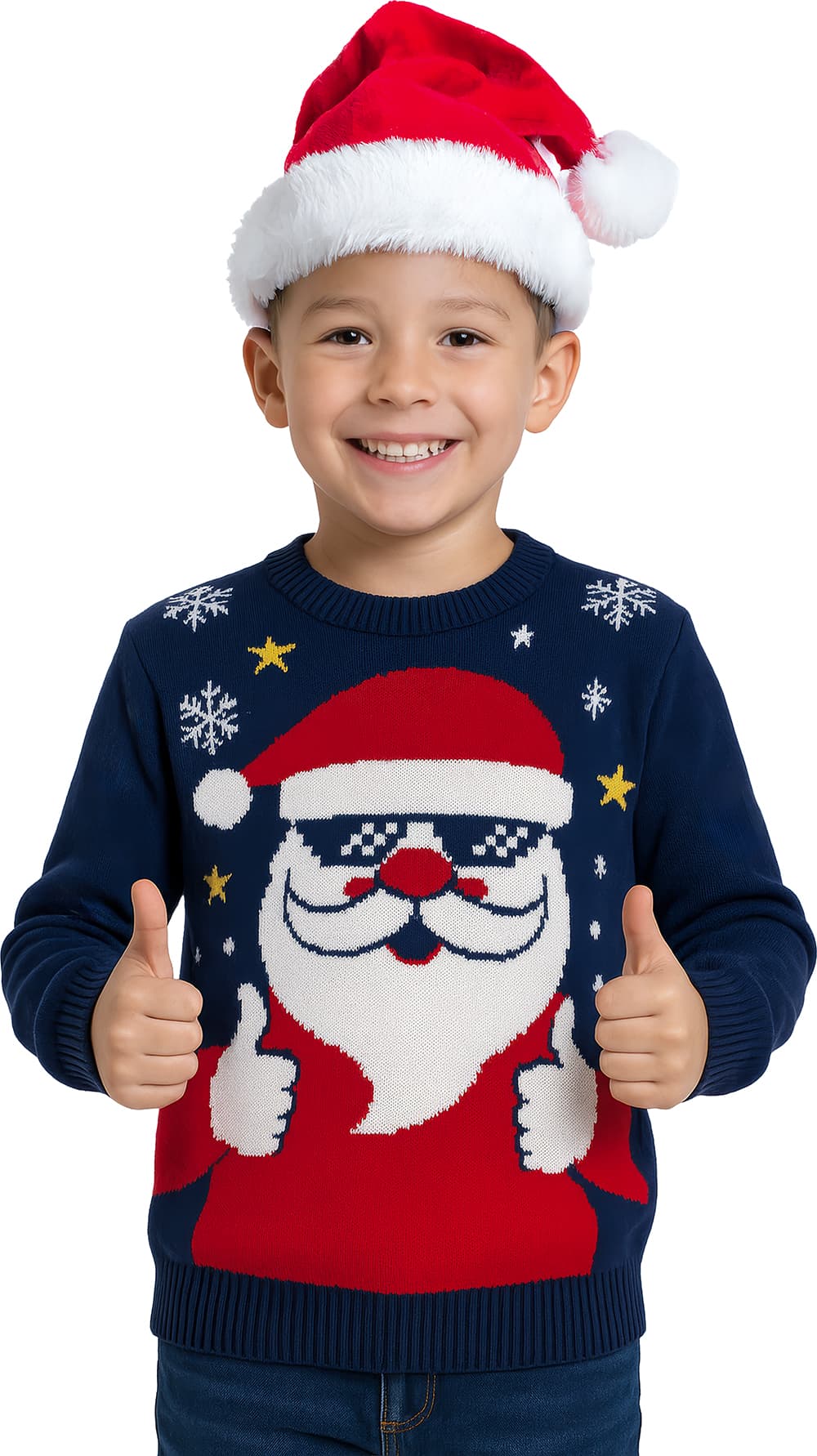 Julesweater med julemand til børn