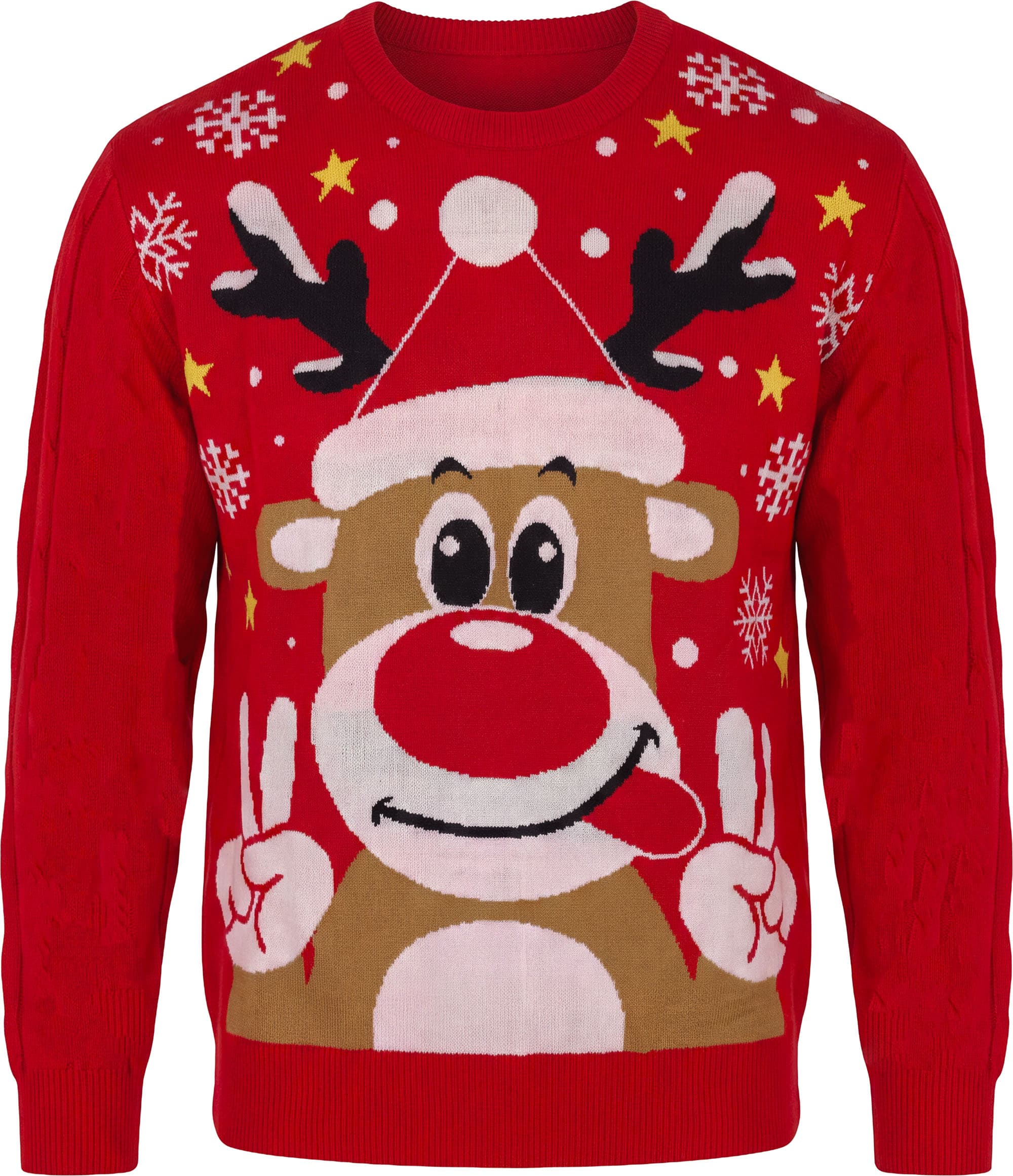 Julesweater med rensdyr til damer