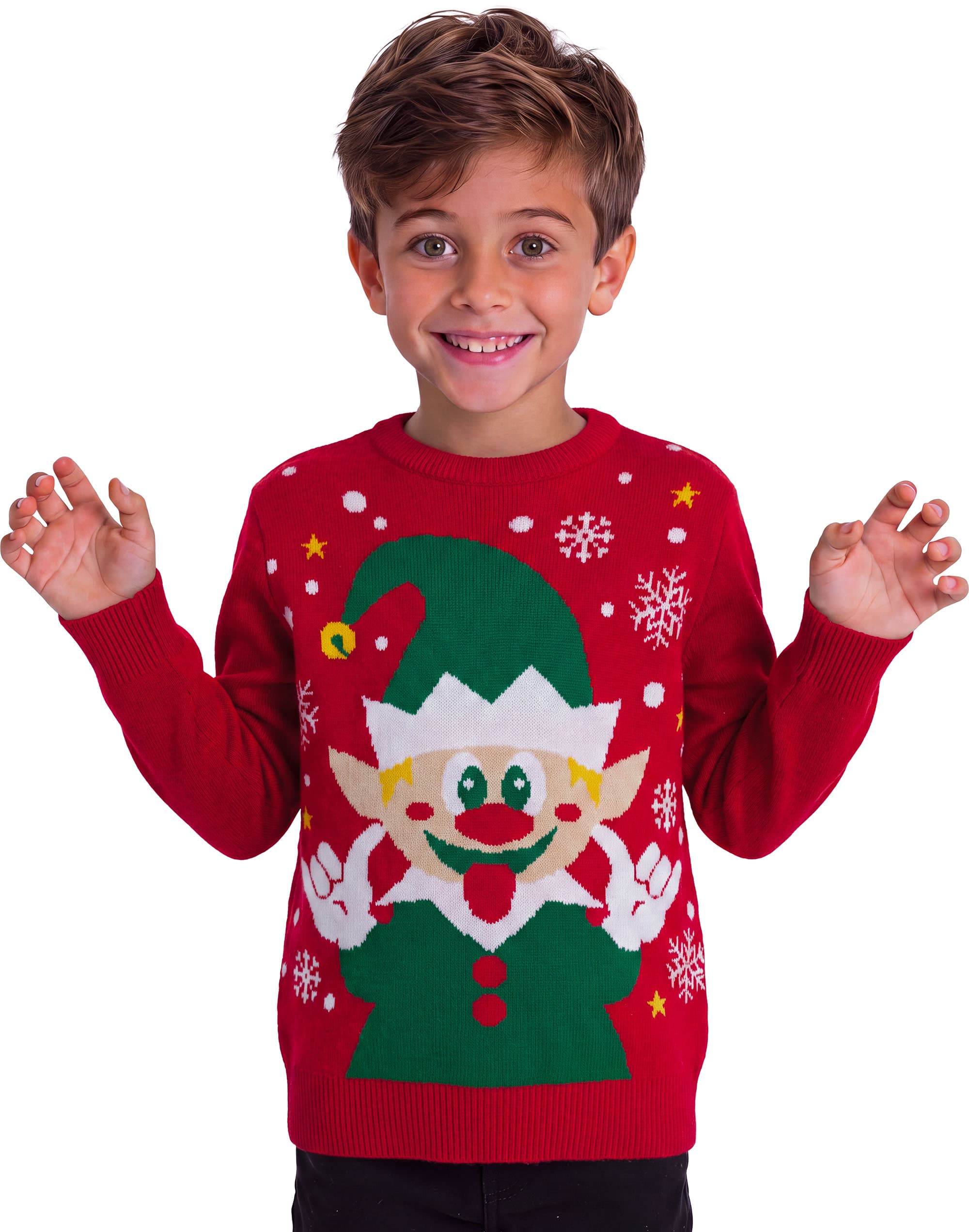 Julesweater med nisse til børn, model 41951