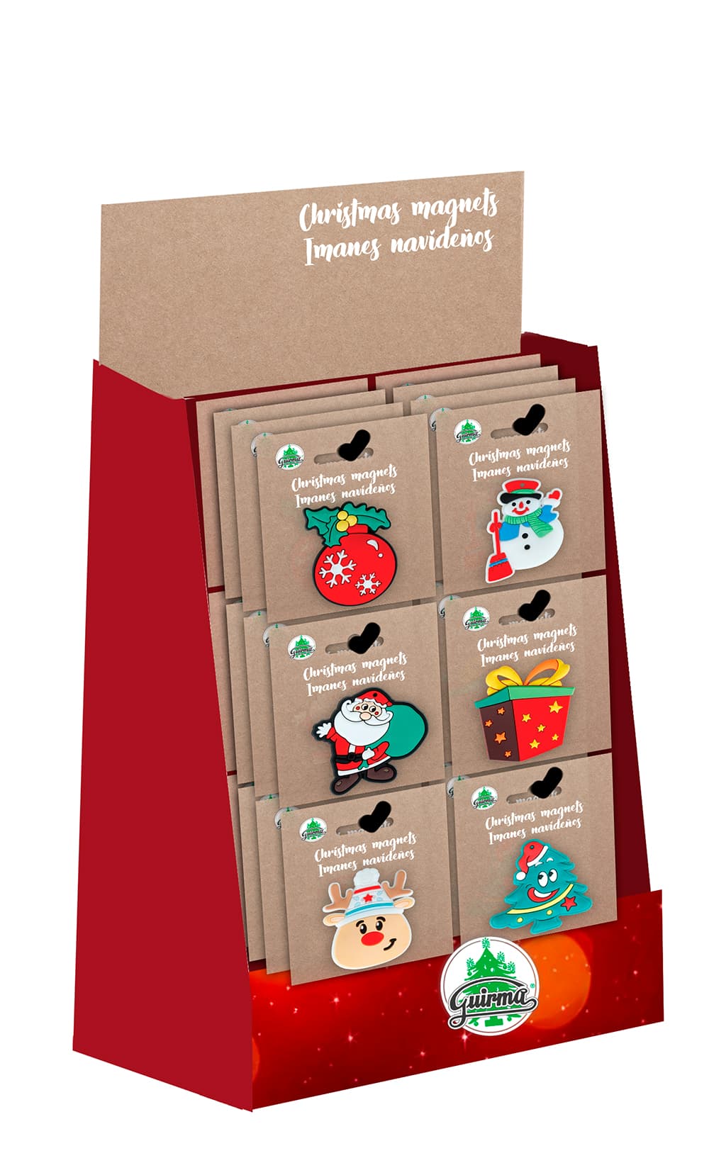 Assorteret julemagnet, 5 cm
