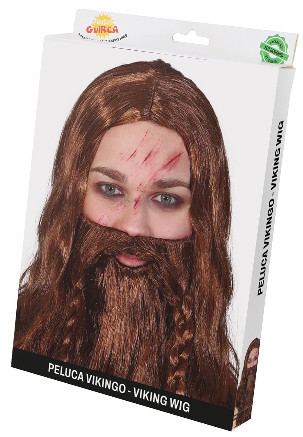 Vikingeparyk med skæg (i æske)