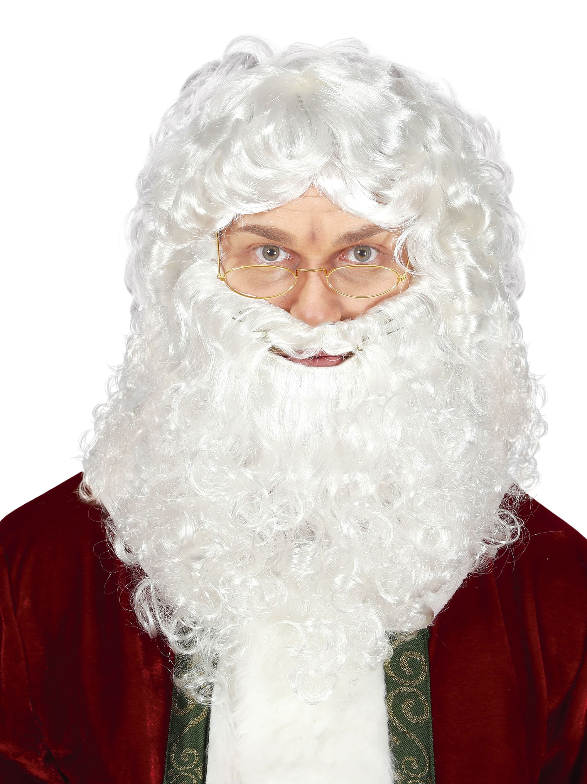 Paryk med julemandsskæg (i æske)