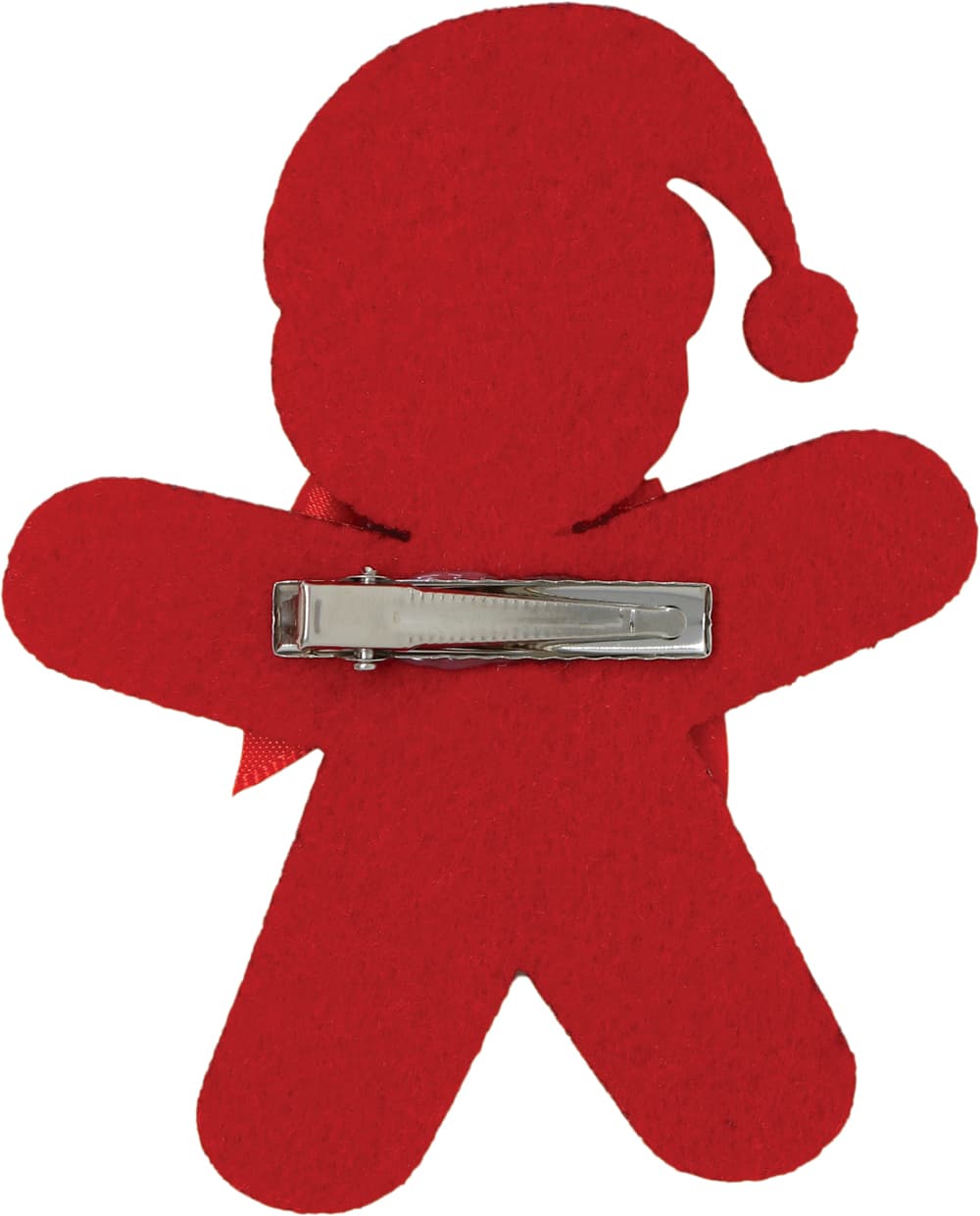 Glimmerhårspænde med honningkagemand, 12 cm