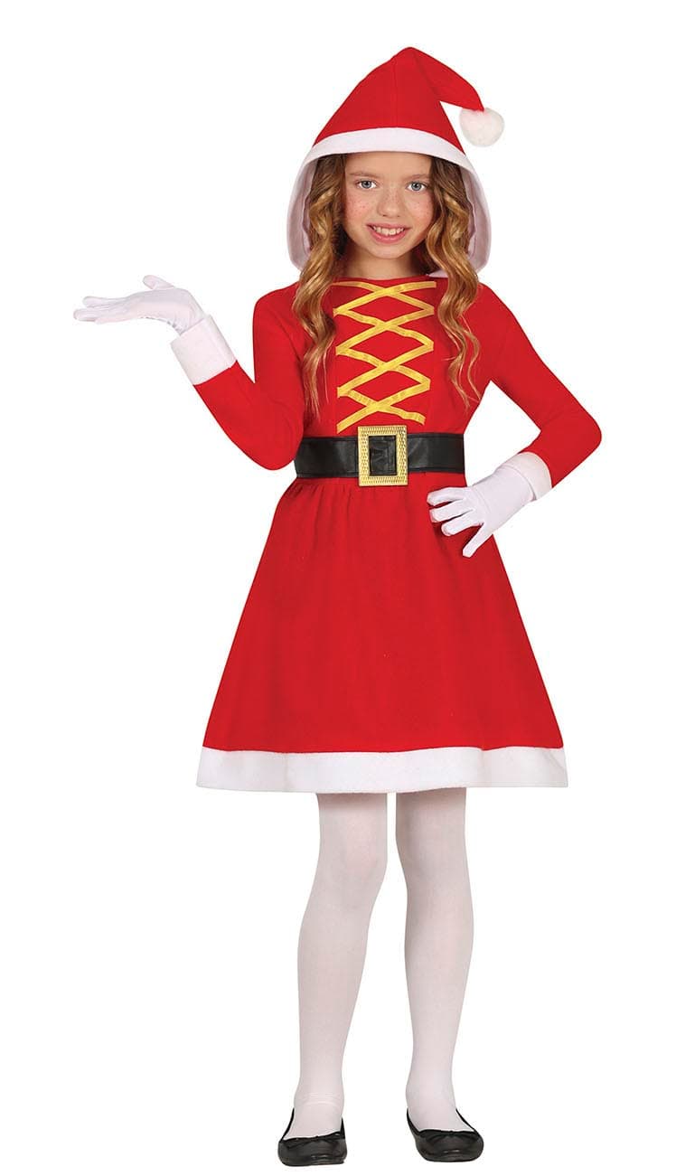 Julepige med hætte – kostume til piger, model 44131