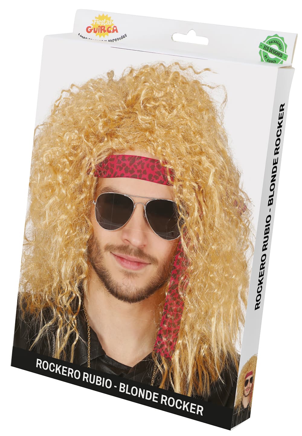 Blond lang rockparyk (i æske)