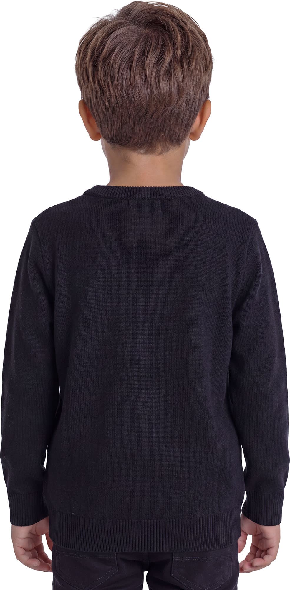 Julesweater med grønt monster til børn
