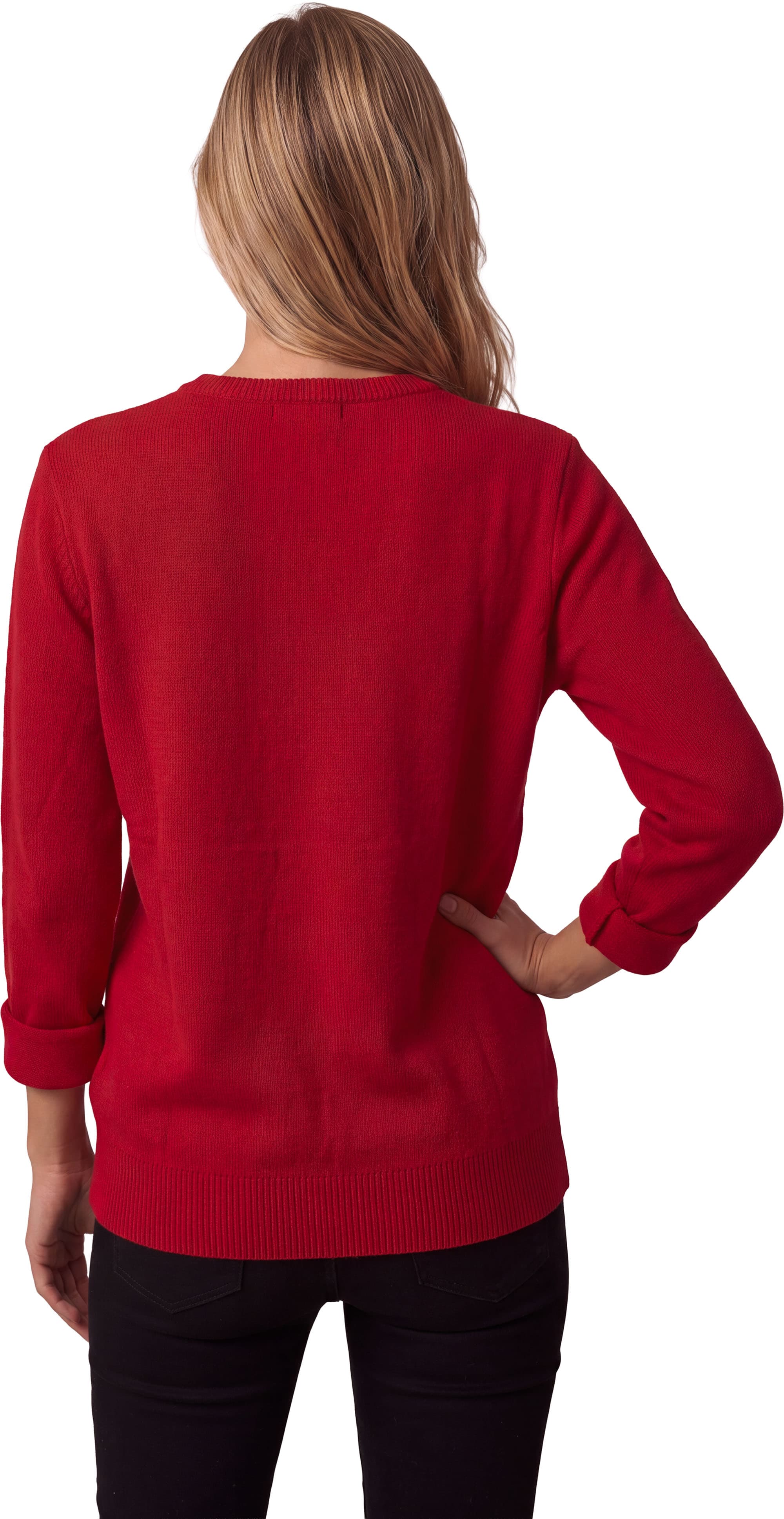 Sweater med sejt rensdyr og 12 LED-lys til damer