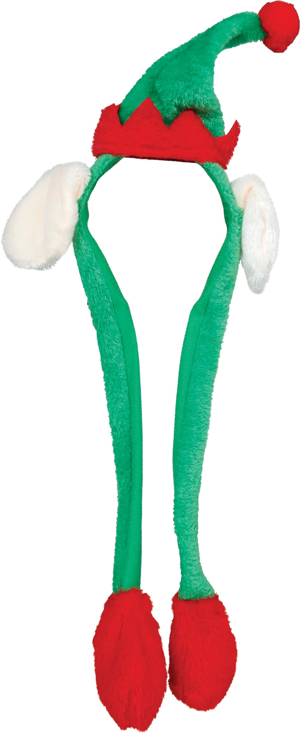 Hårbøjle med mini-nissehue med bevægelse, 66 cm