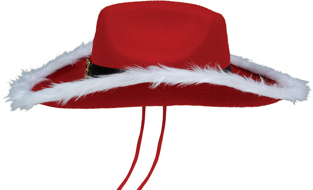 Jule-cowboyhat i filt