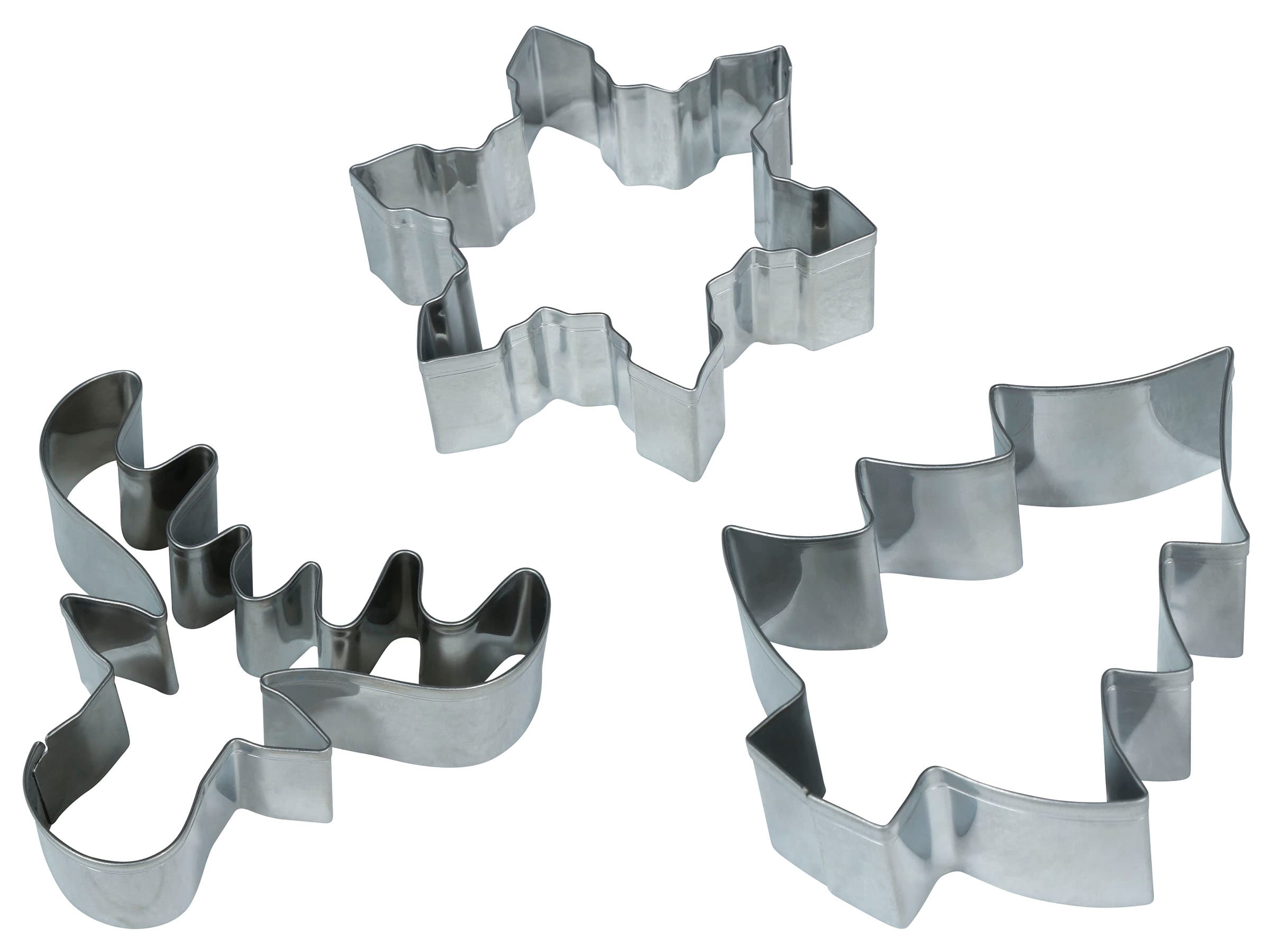 Sæt med 3 kageudstikkere, metal, 9 cm, model 47250