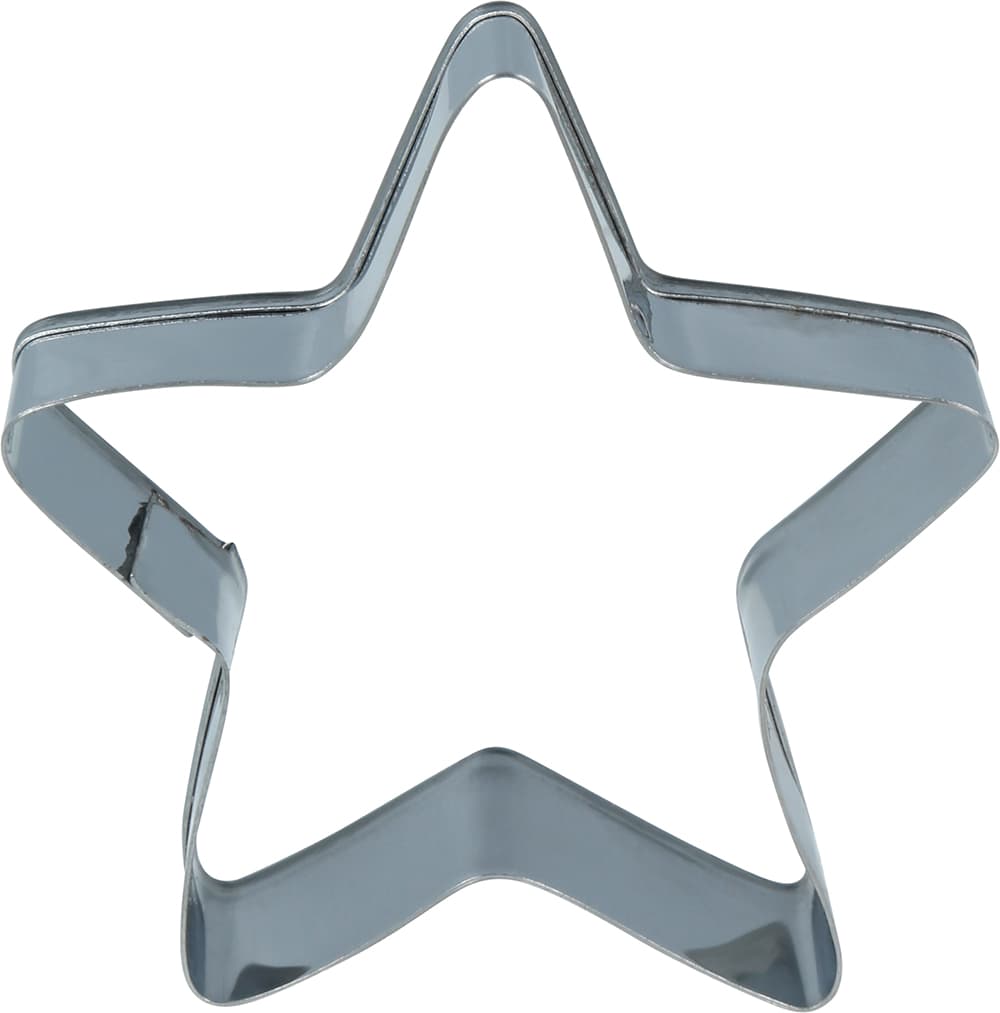 Sæt med 3 kageudstikkere, metal, 5 cm