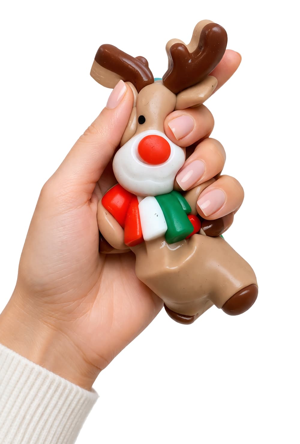 Assorteret julefigur i gummi, 9 × 8 cm