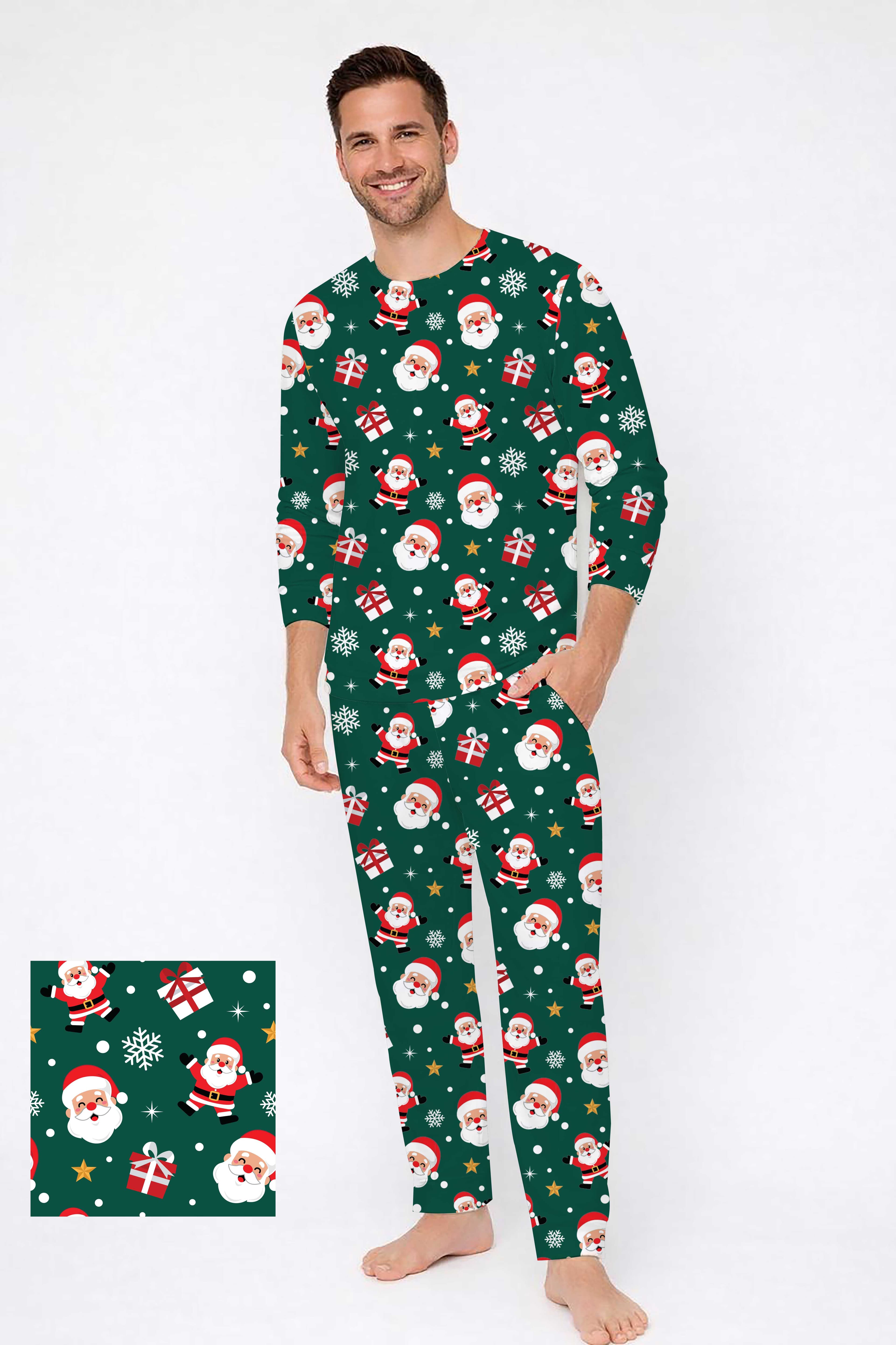 Todelt julepyjamas til herrer