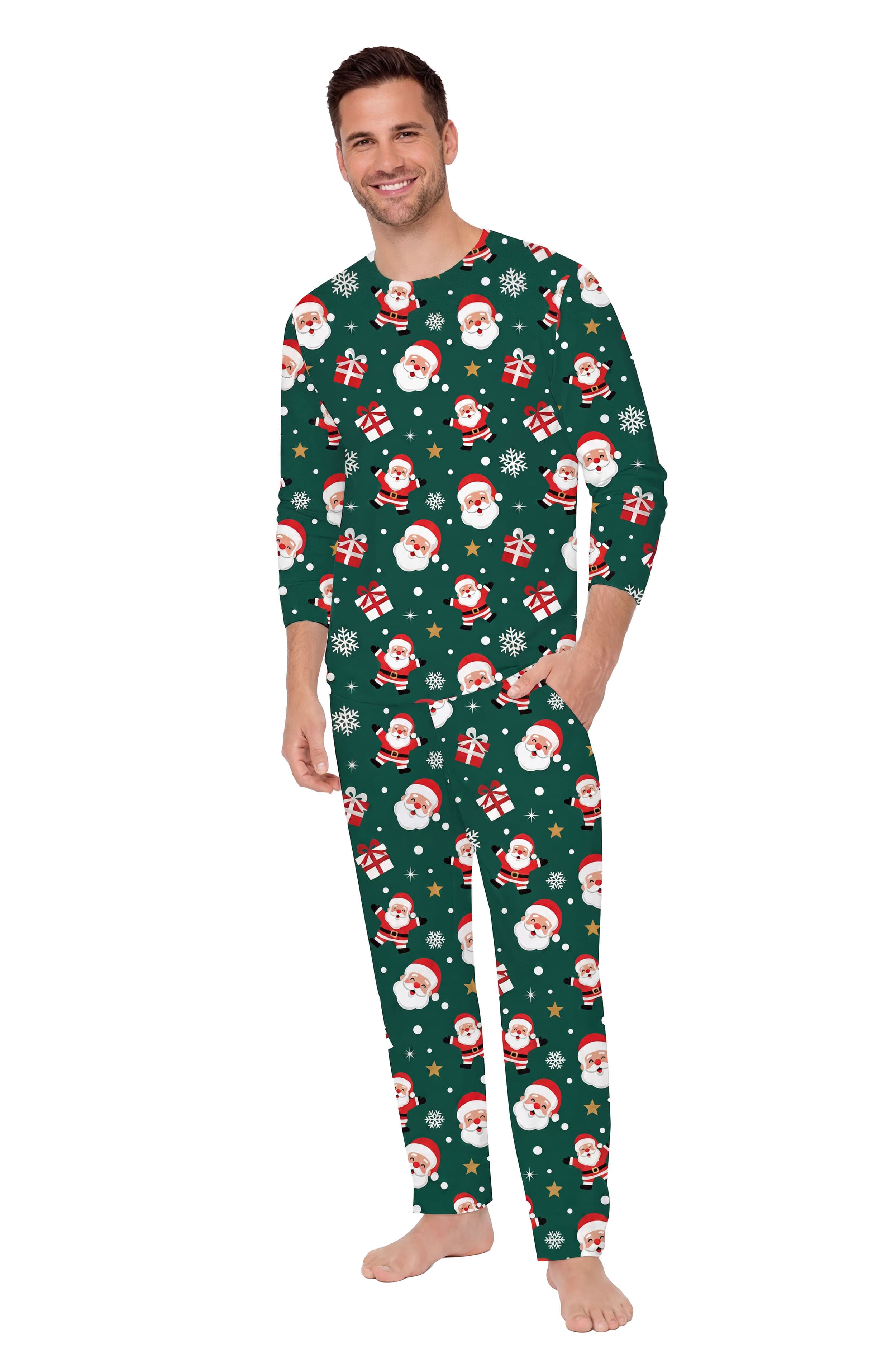 Todelt julepyjamas til herrer