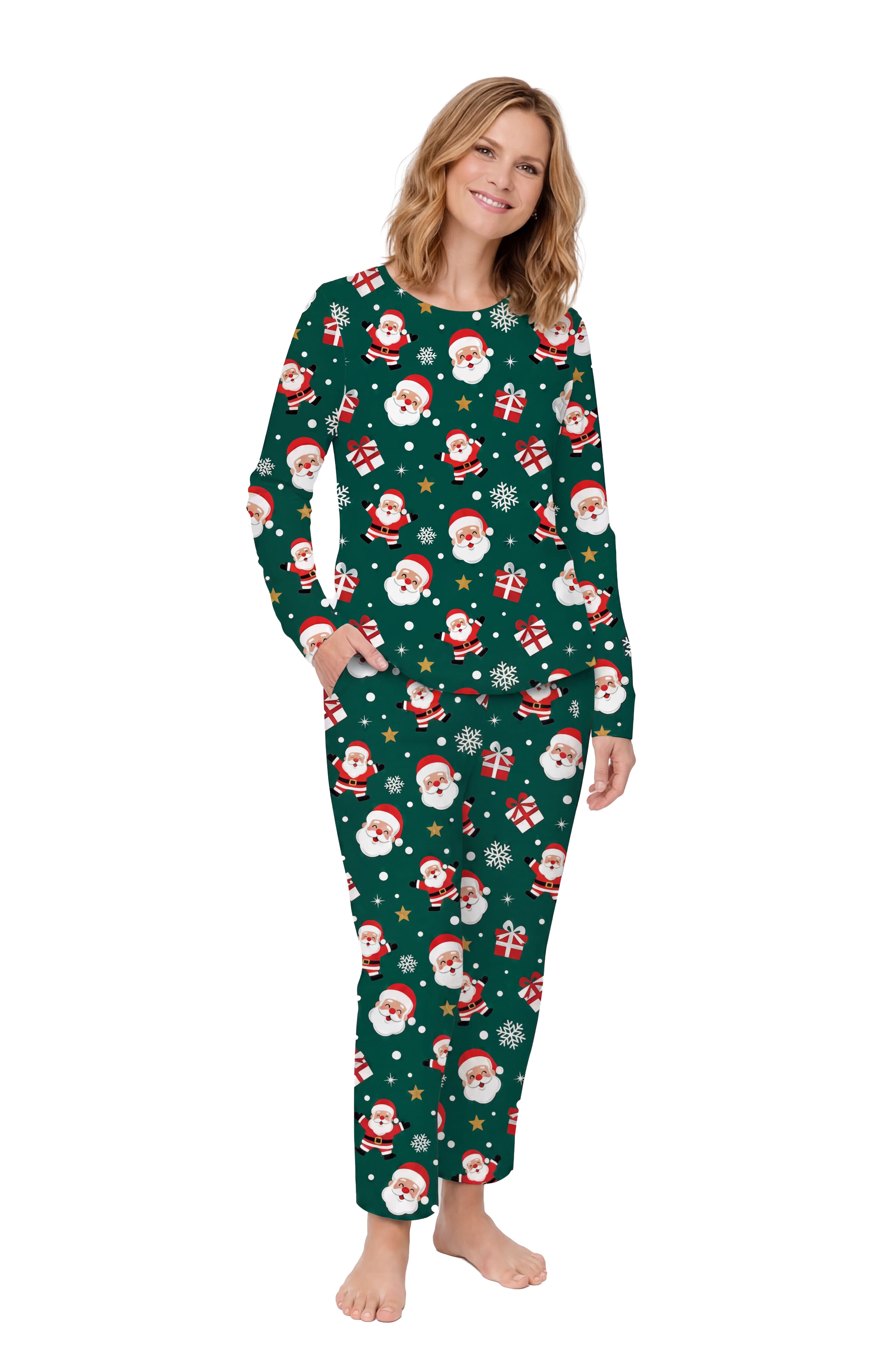 Todelt julepyjamas til damer