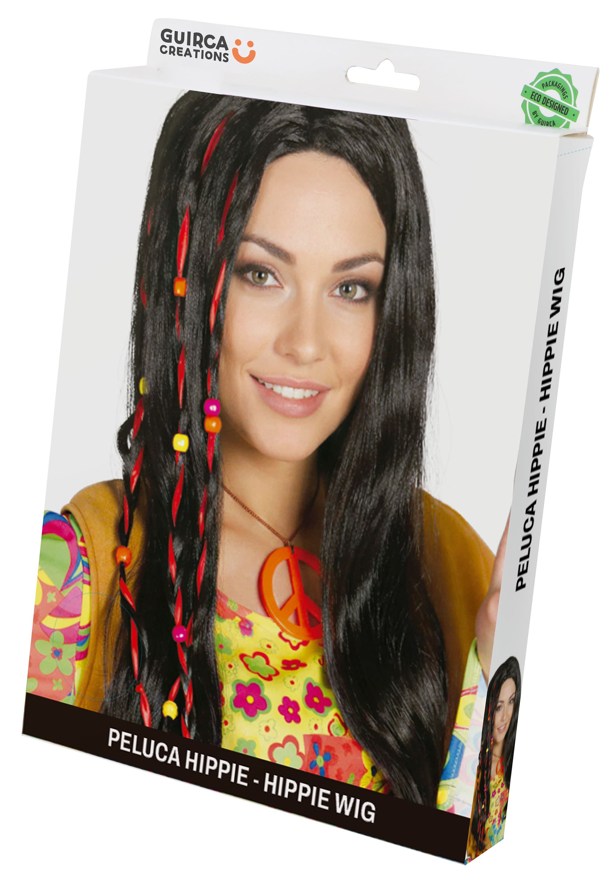 Sort hippieparyk (i æske)