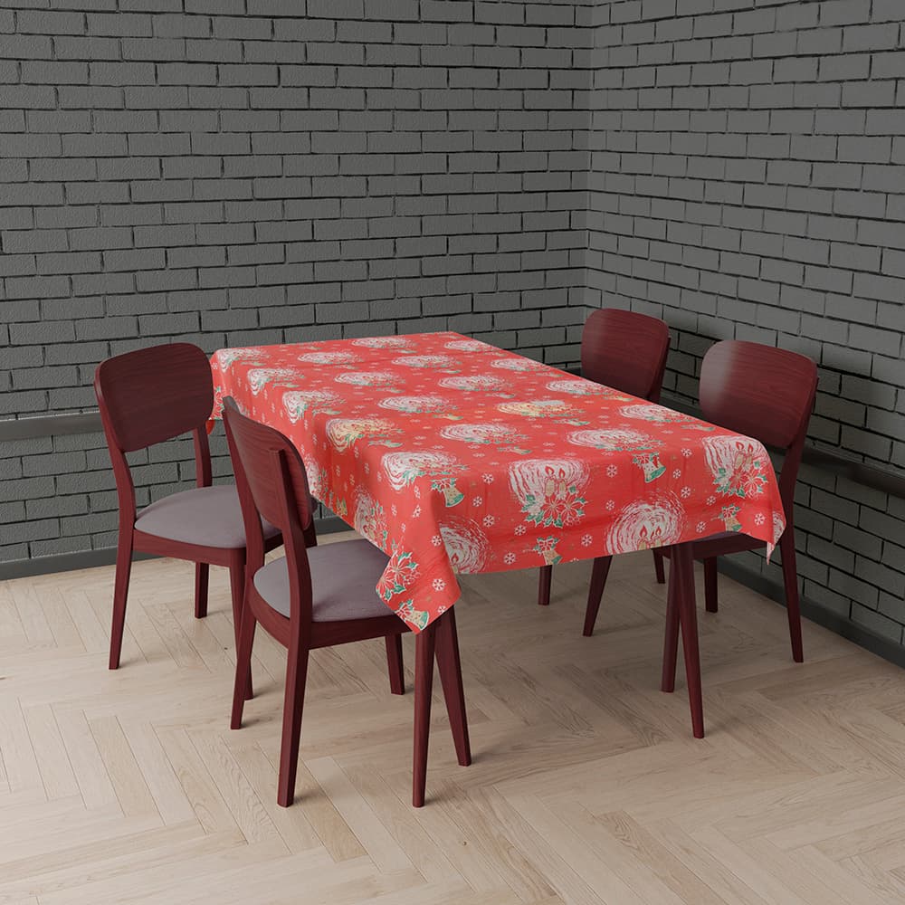 Juledug, assorterede motiver, 178 × 132 cm, plastik
