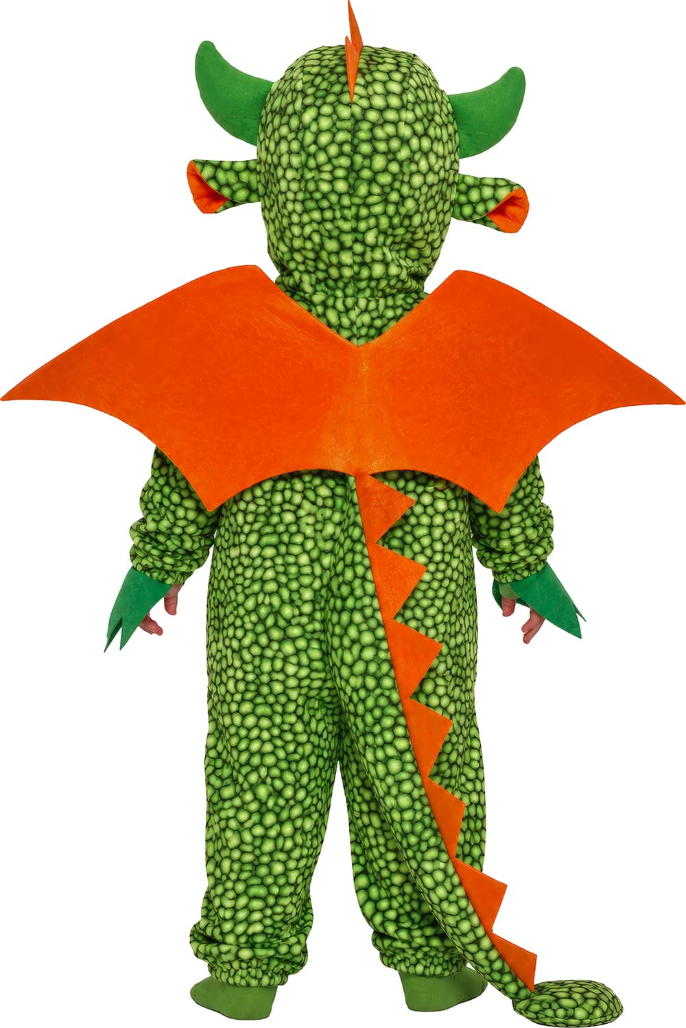 Drage – kostume til baby, grøn og orange