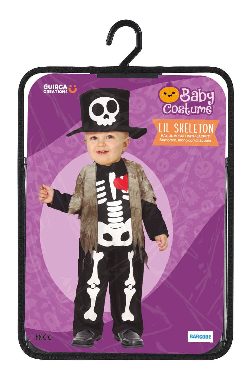 Lille skelet – kostume til baby