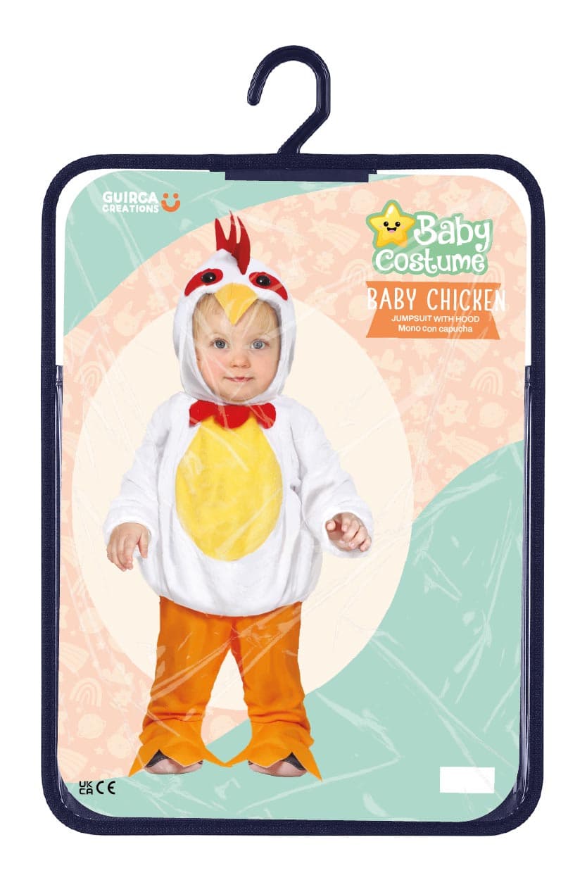 Kylling – kostume til baby, hvid
